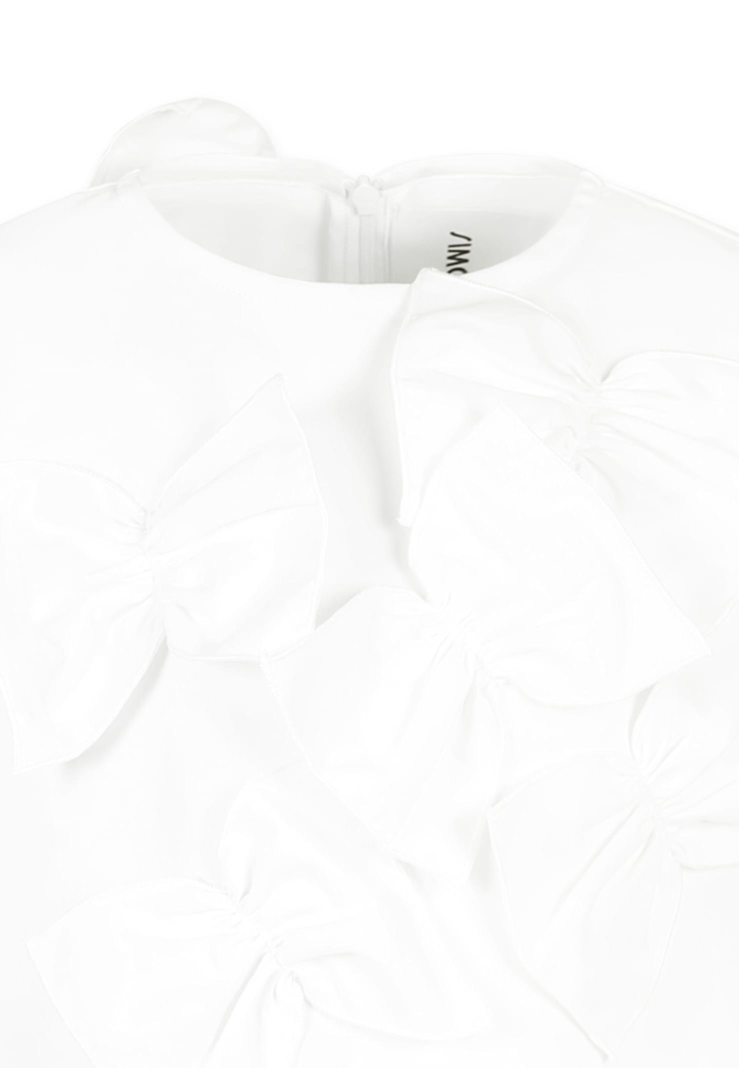 SIMONETTA WHITE DRESS FOR GIRL WITH BOWS