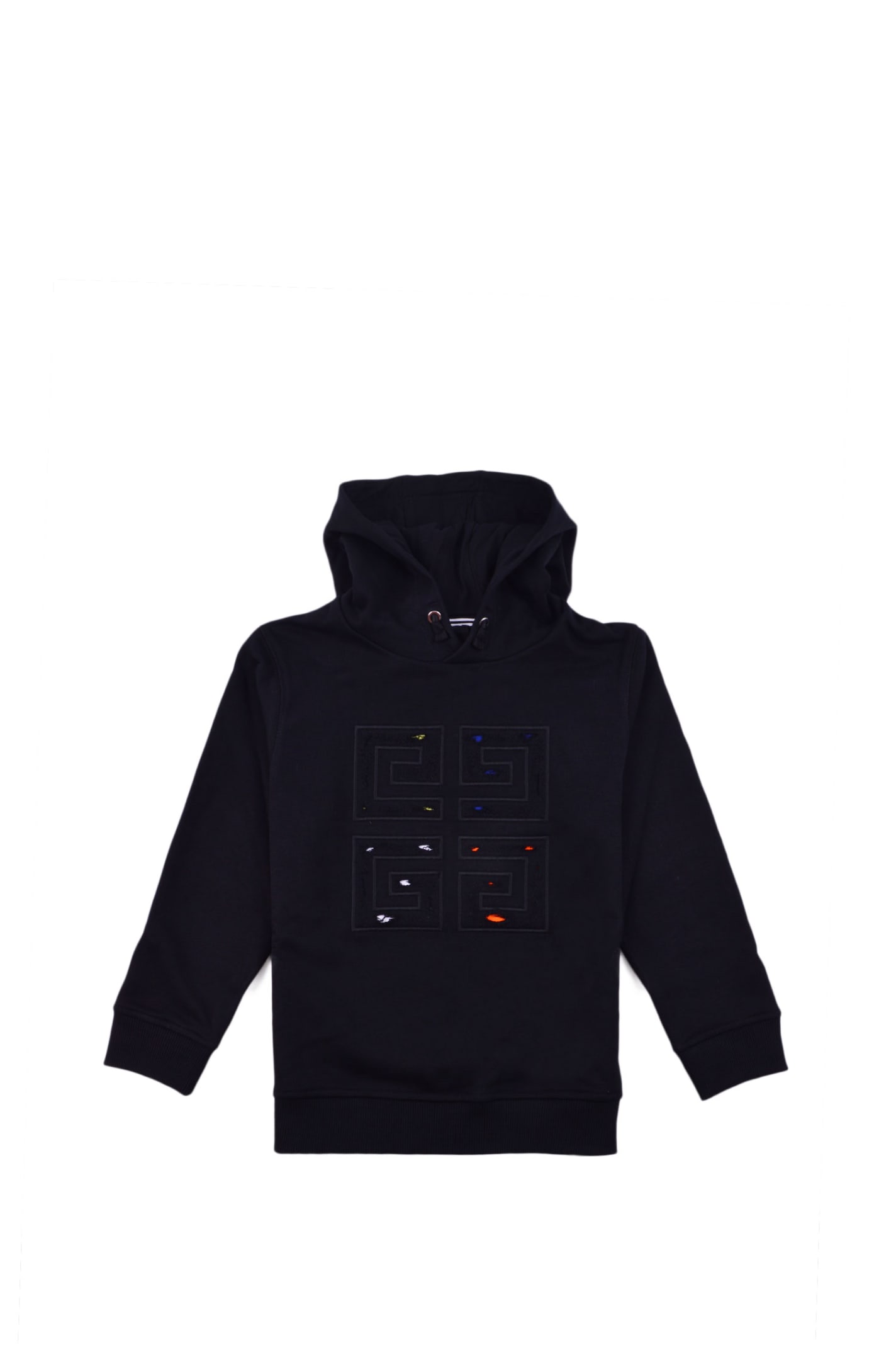 Givenchy Kids' Cotton Sweatshirt With Hood In Back