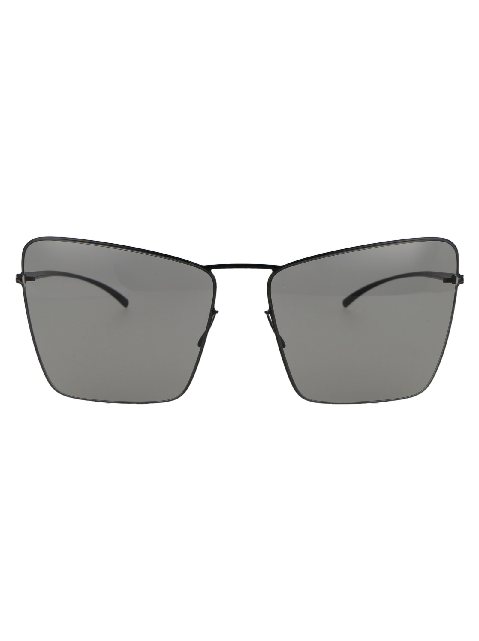 Shop Mykita Mmesse014 Sunglasses In 190 E4 Black Grey Solid