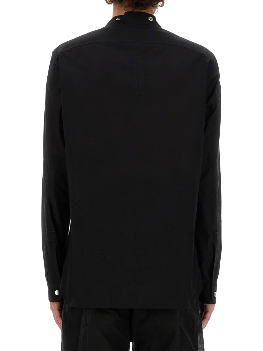 Shop Rick Owens Cotton Shirt In Black