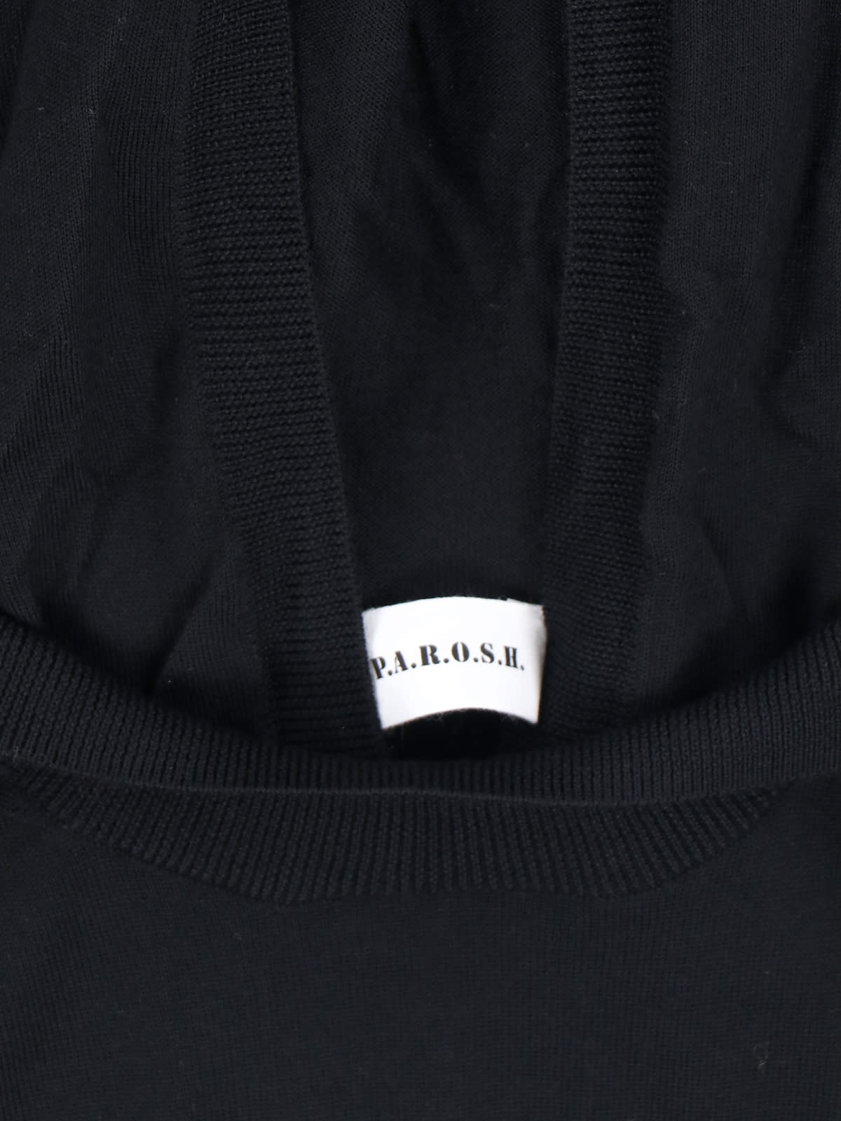 P.a.r.o.s.h Parosh Linfa Knitted Hoodie In Black