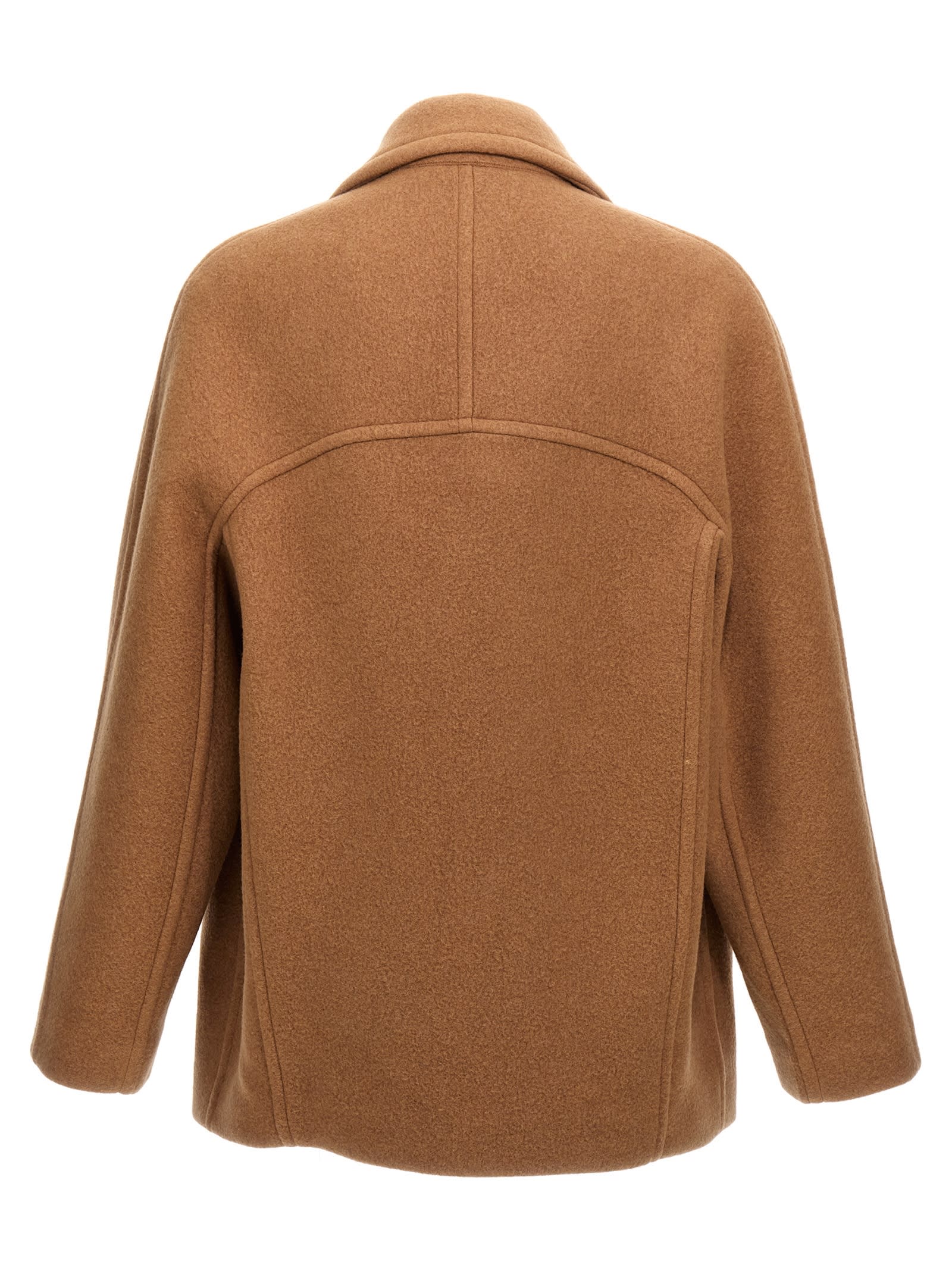 Shop Dries Van Noten Razel Coat In Beige