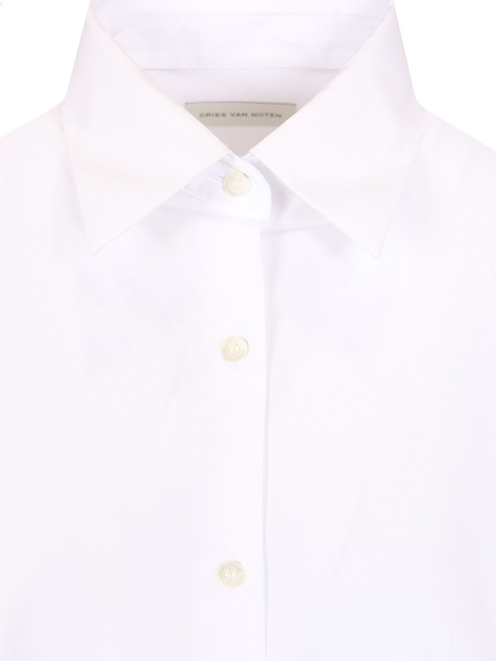 Shop Dries Van Noten Tailored Shirt In White