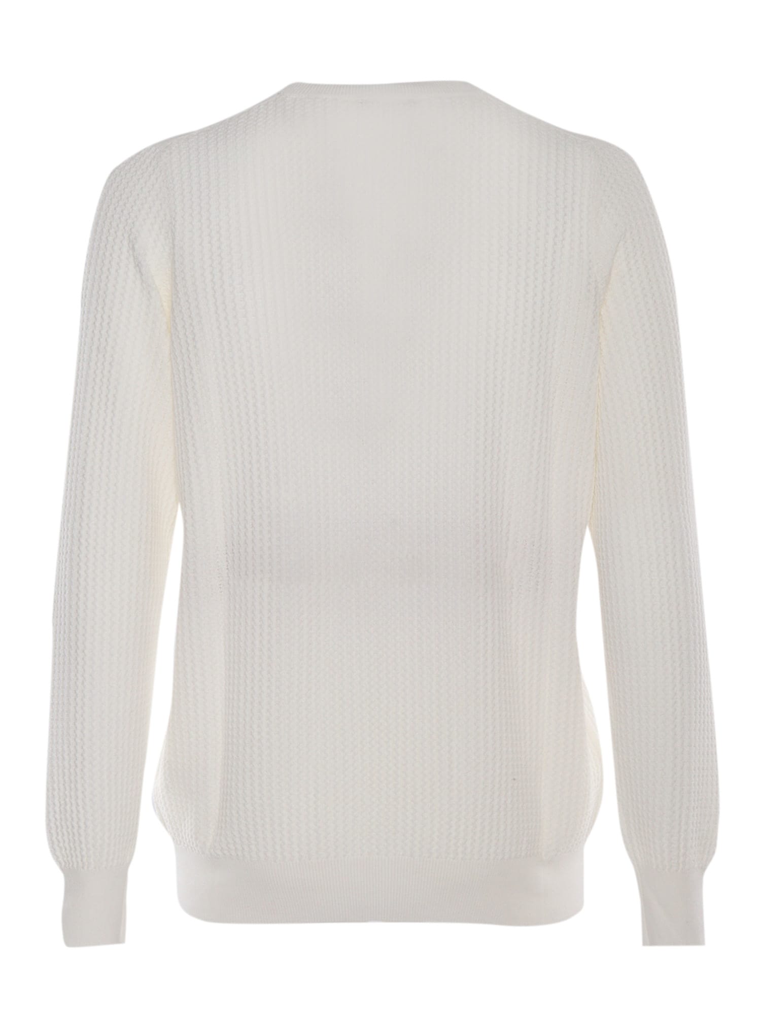 Shop Peserico Mens Sweater In White