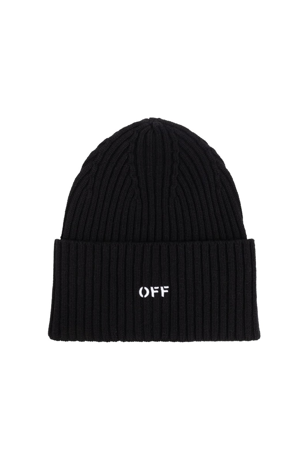 Off Stamp Turn-up Brim Beanie