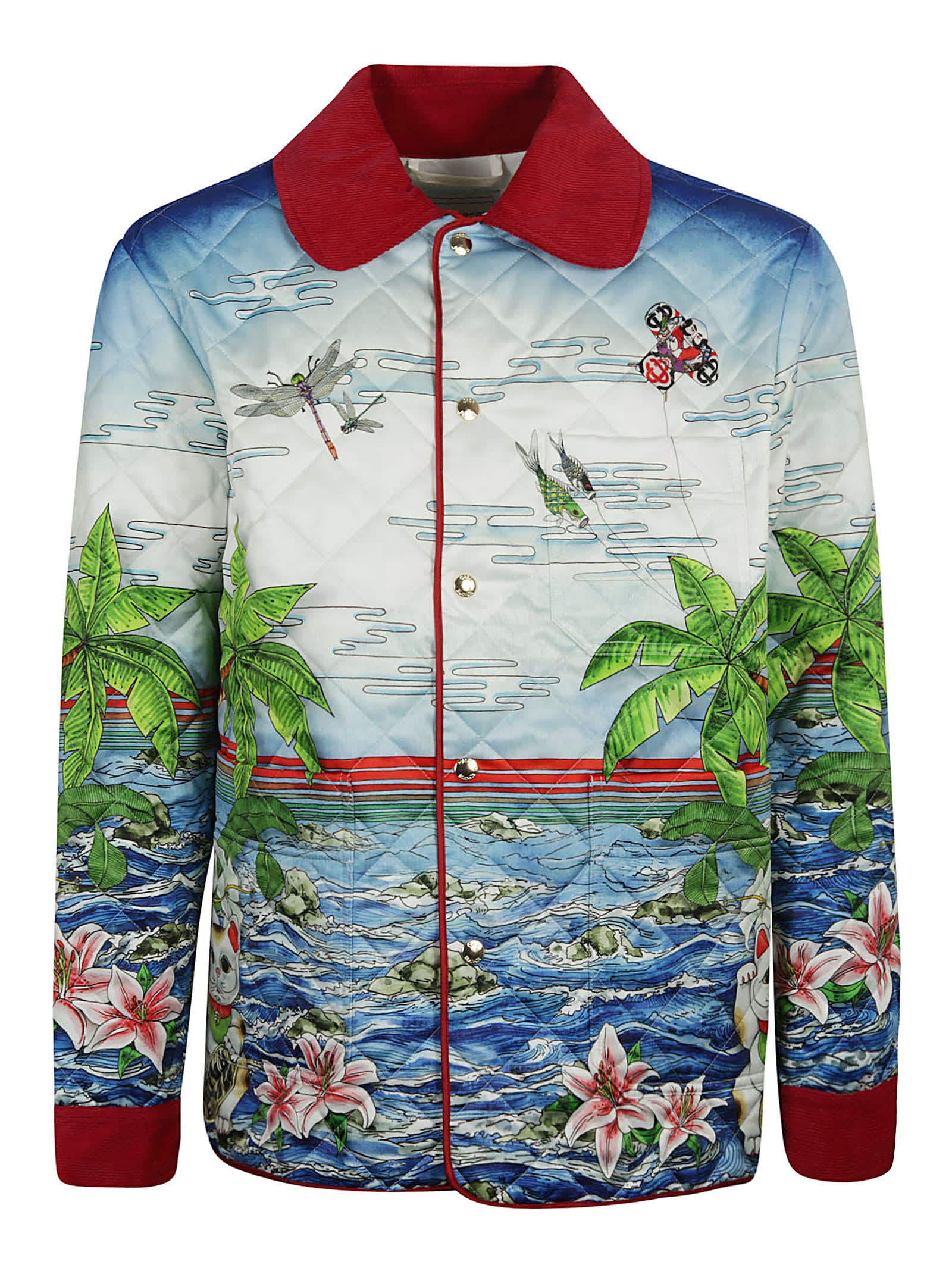 Casablanca Printed & Quilted Hunting Jacket