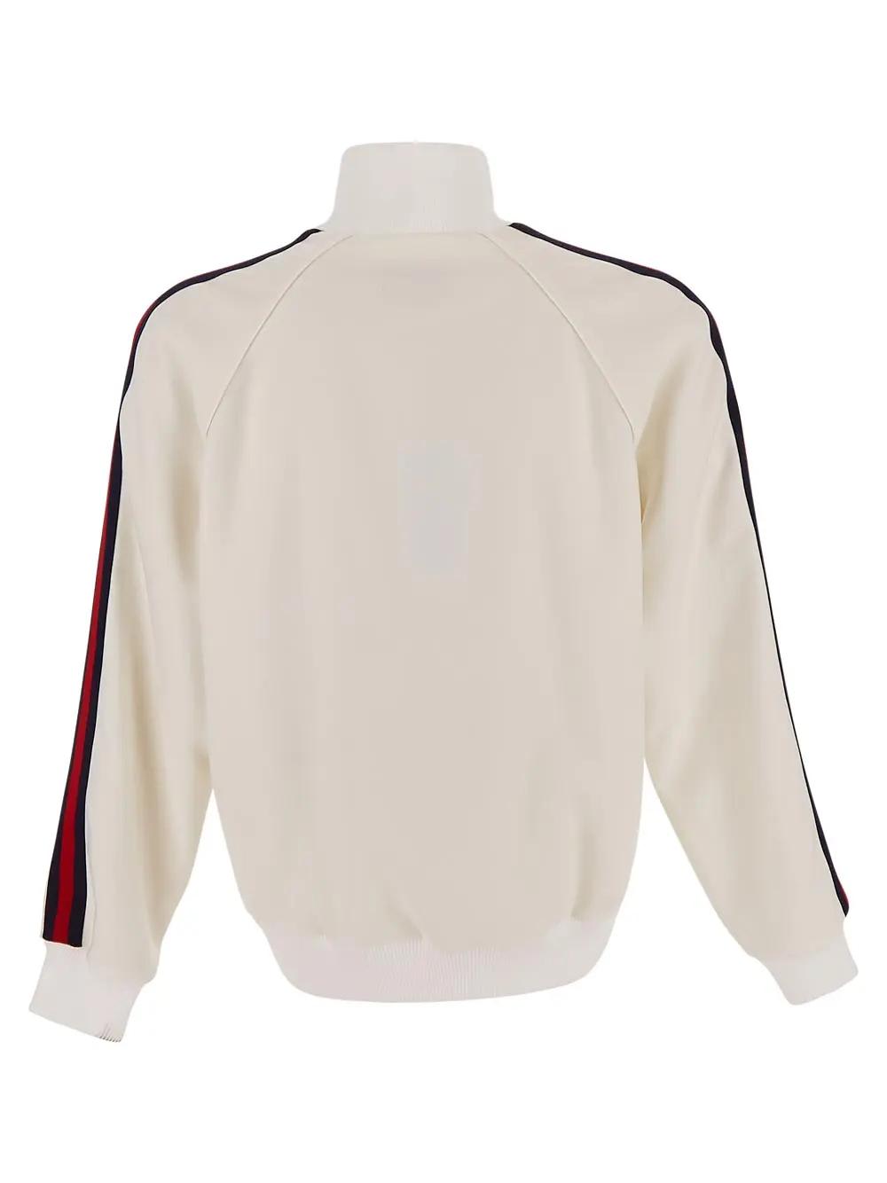 Shop Gucci Zipped Jacket In Offwhitemix