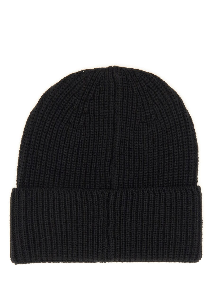 Msgm Beanie Hat In Black