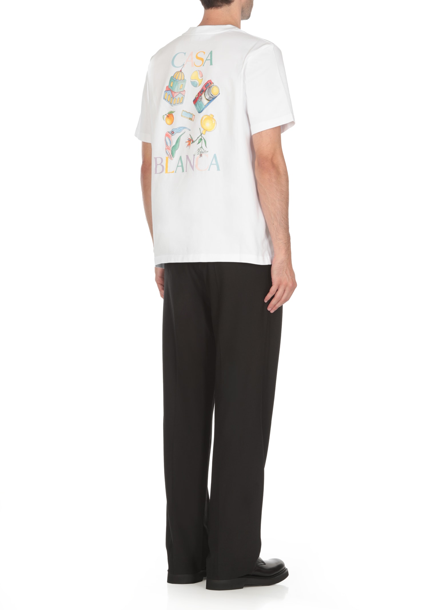 Shop Casablanca Objets En Vrac T-shirt In White