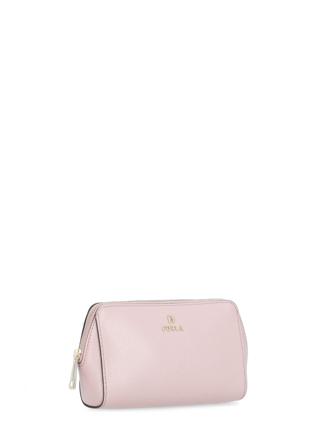 Furla Camelia L Leather Makeup Bag In Pink