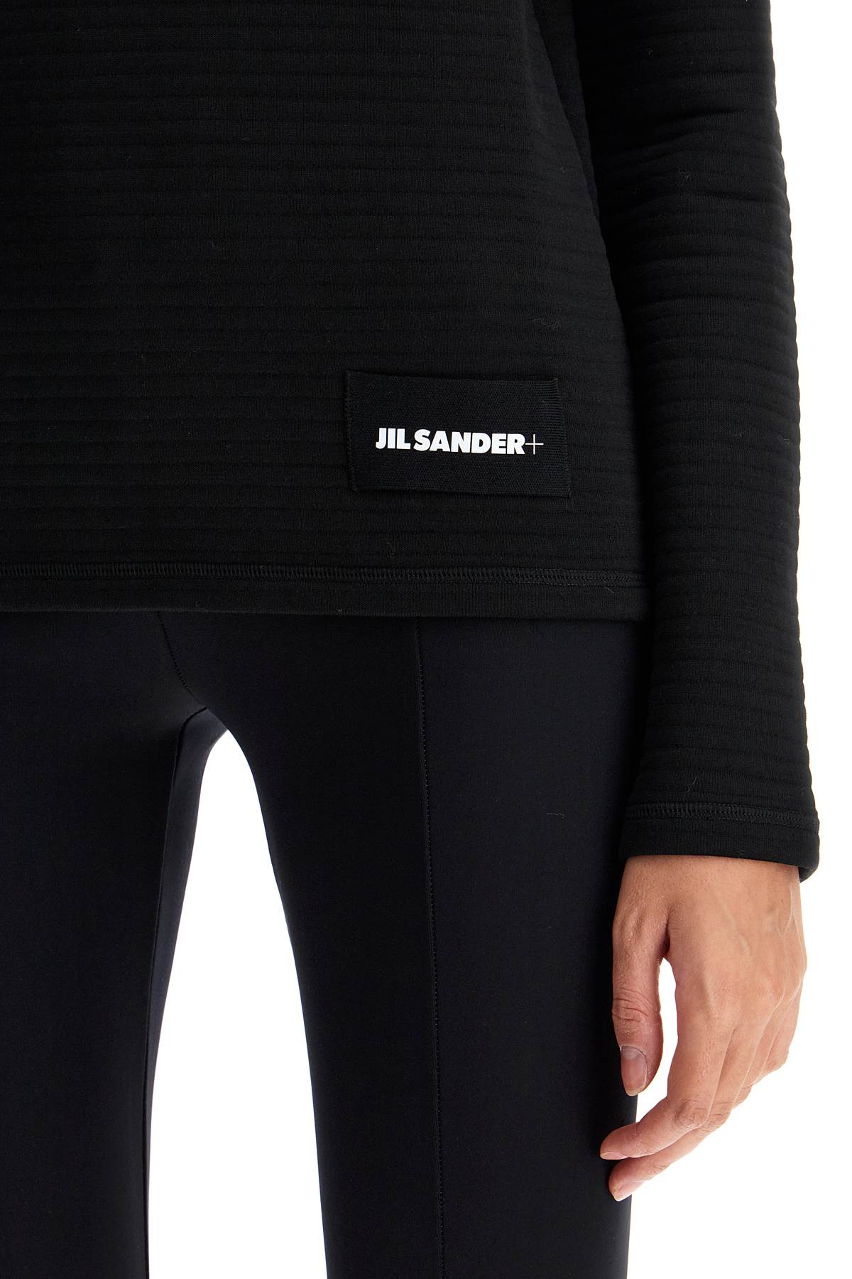 Shop Jil Sander Jersey Stitched Sweat In Black (black)