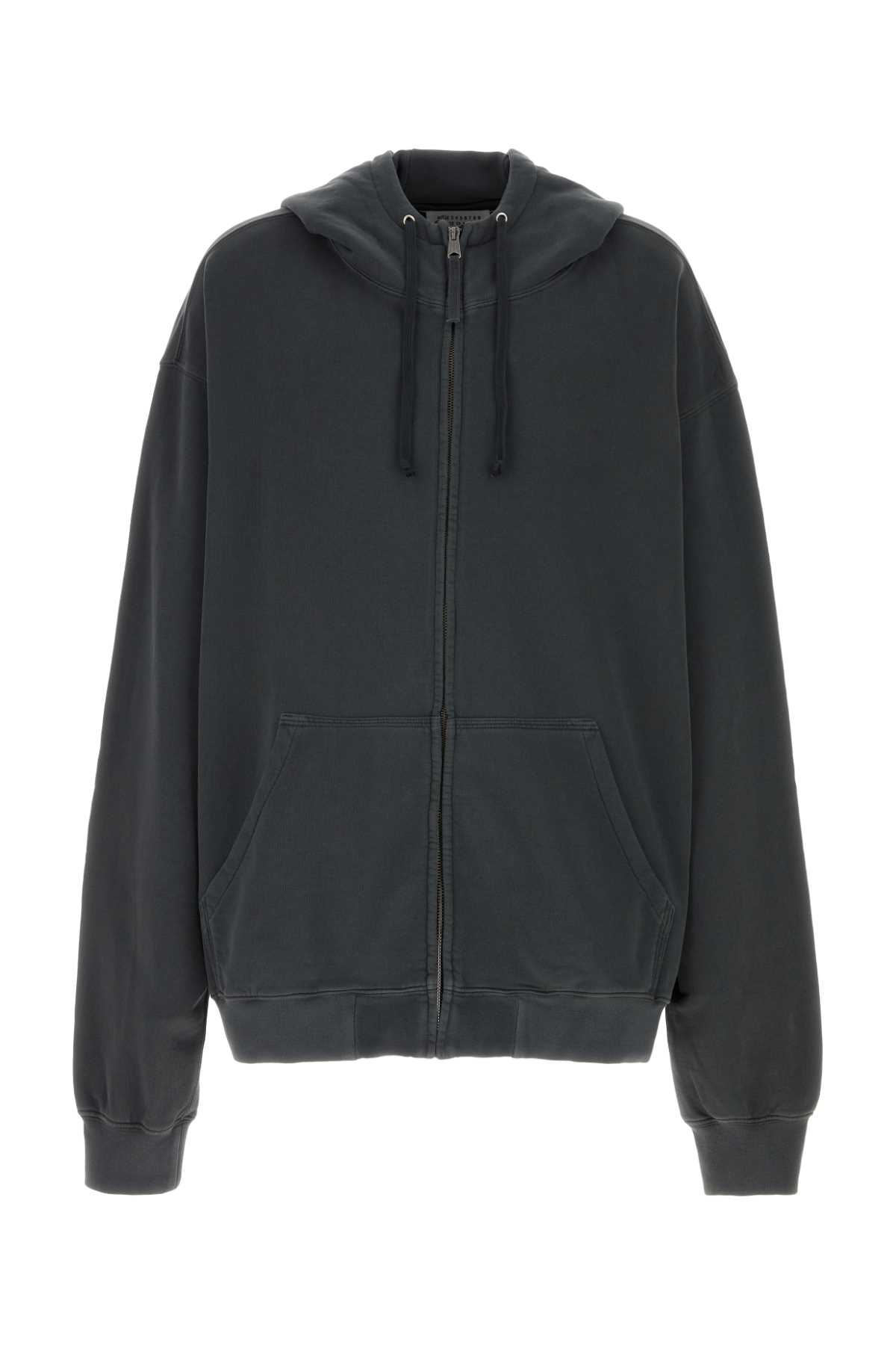 Maison Margiela Graphite Cotton Oversize Sweatshirt