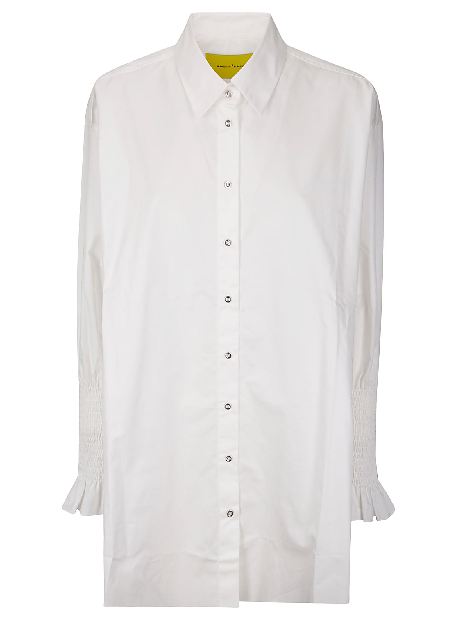 Marques'Almeida Cap Sleeve T-shirt With Frill And Lace Hem