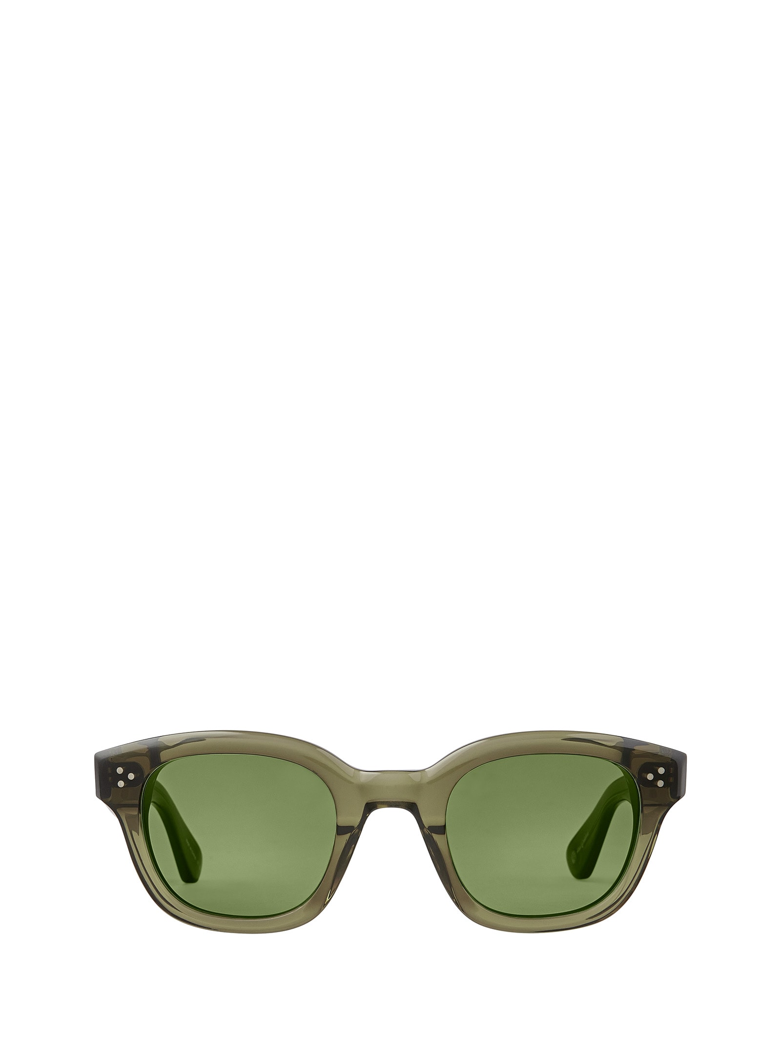 Shop Garrett Leight Cyprus Sun Willow/green Sunglasses