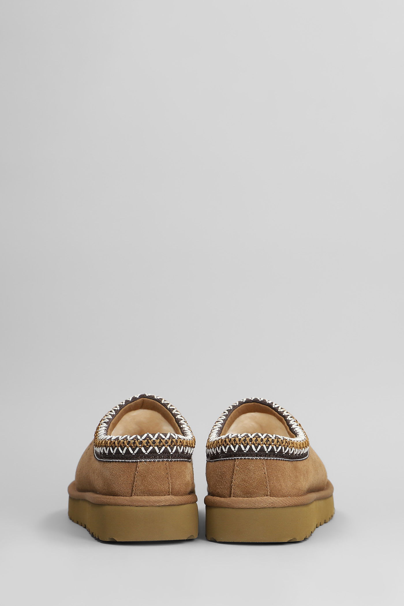 Ugg Tasman Slipper-mule In Leather Color Suede In Brown