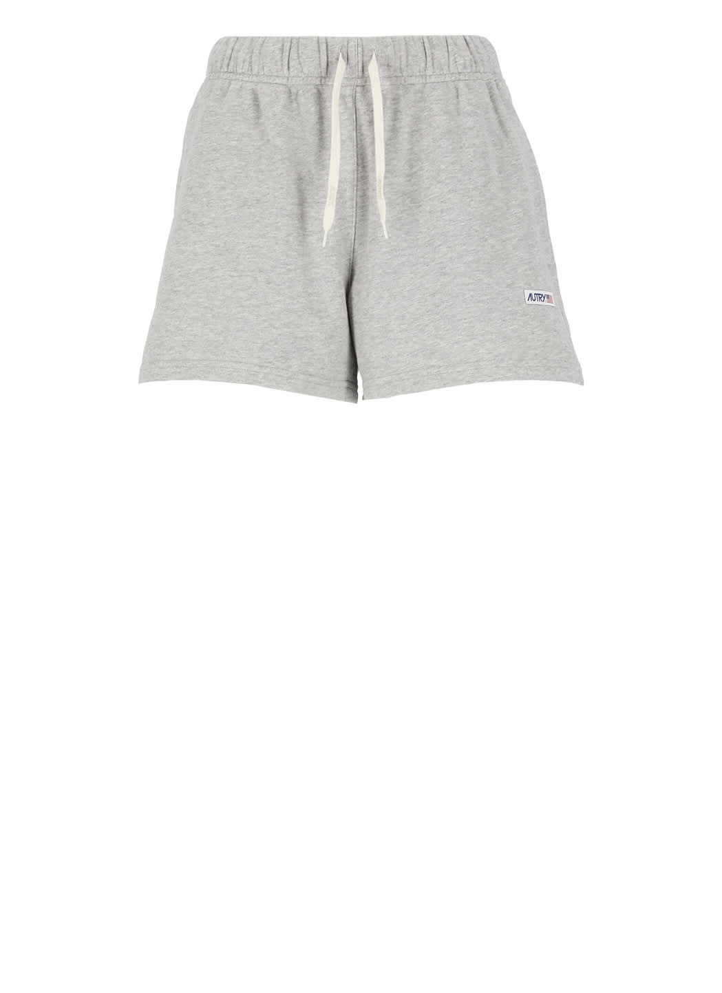 Shop Autry Logoed Shorts In Grey