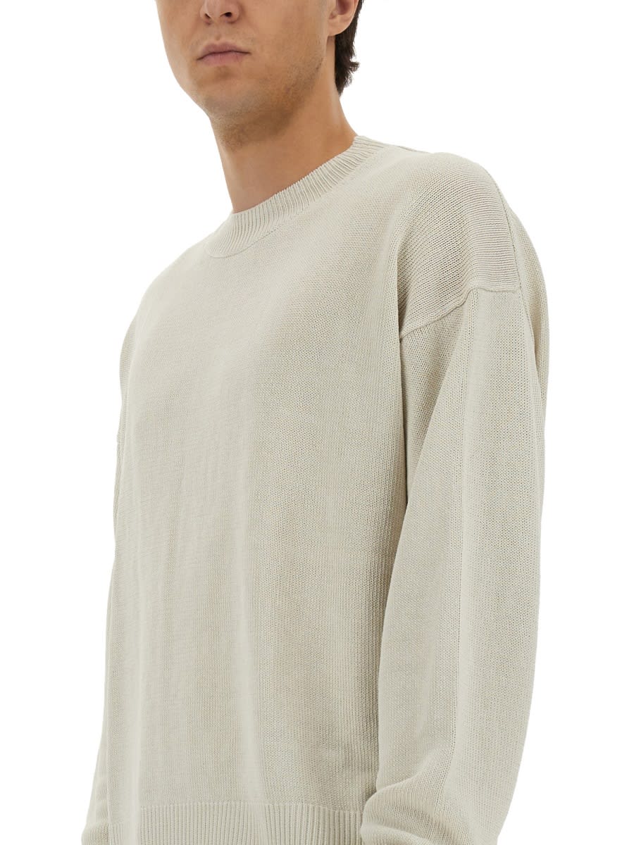 Studio Nicholson White Paper Sweater Sweaters In Neutral