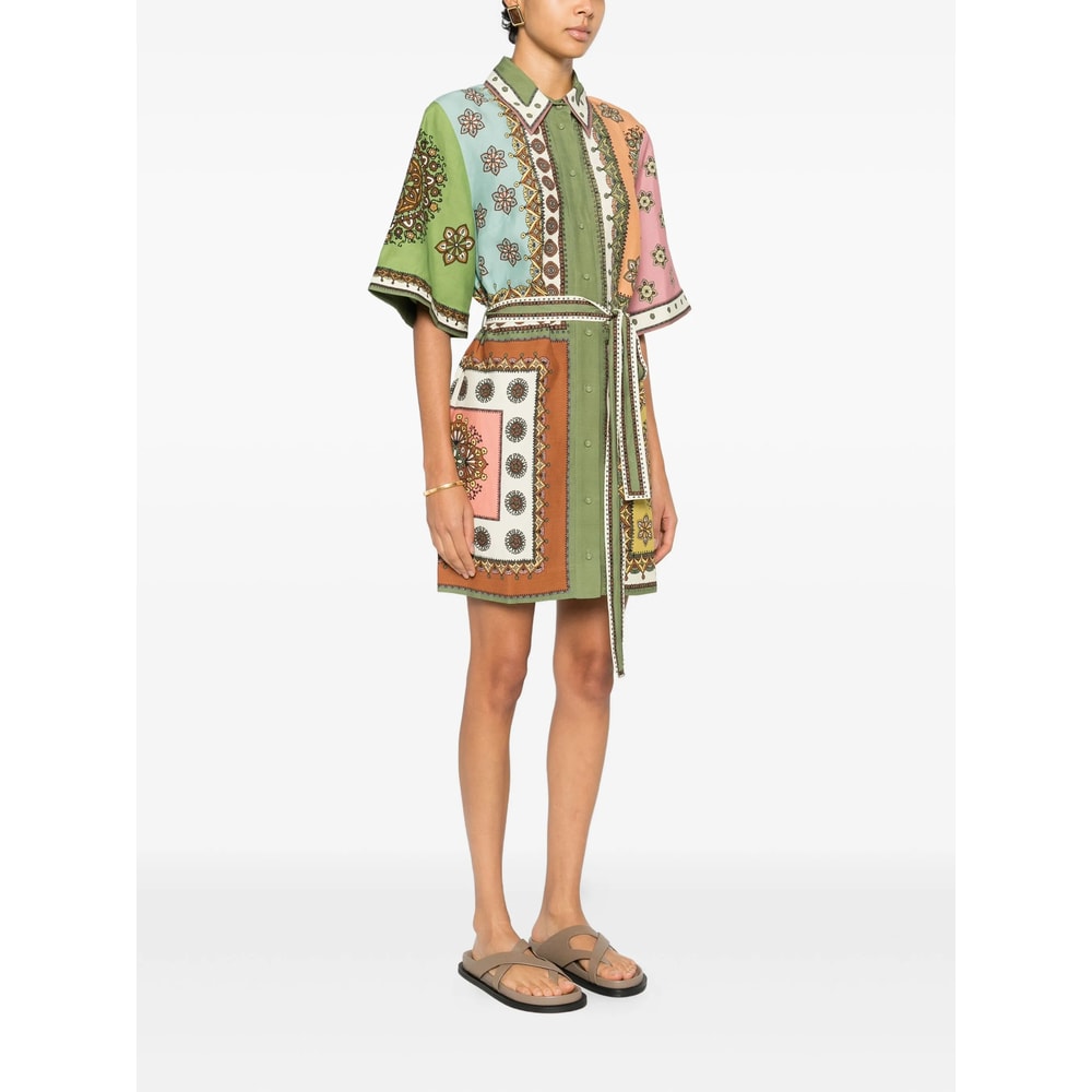 Alemais Contina Printed Mini Dress In Multi