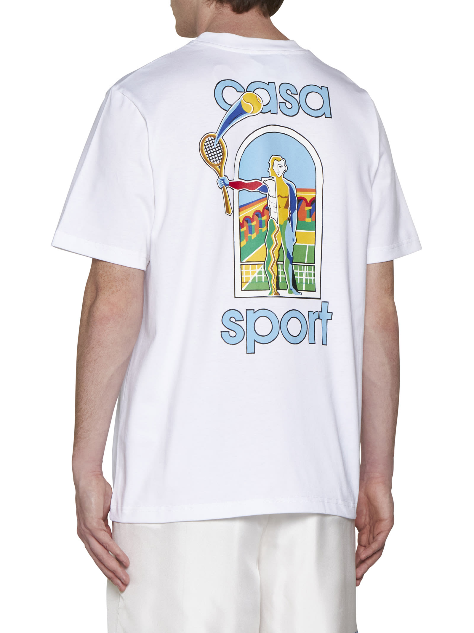 Shop Casablanca T-shirt In Le Jeu Colore