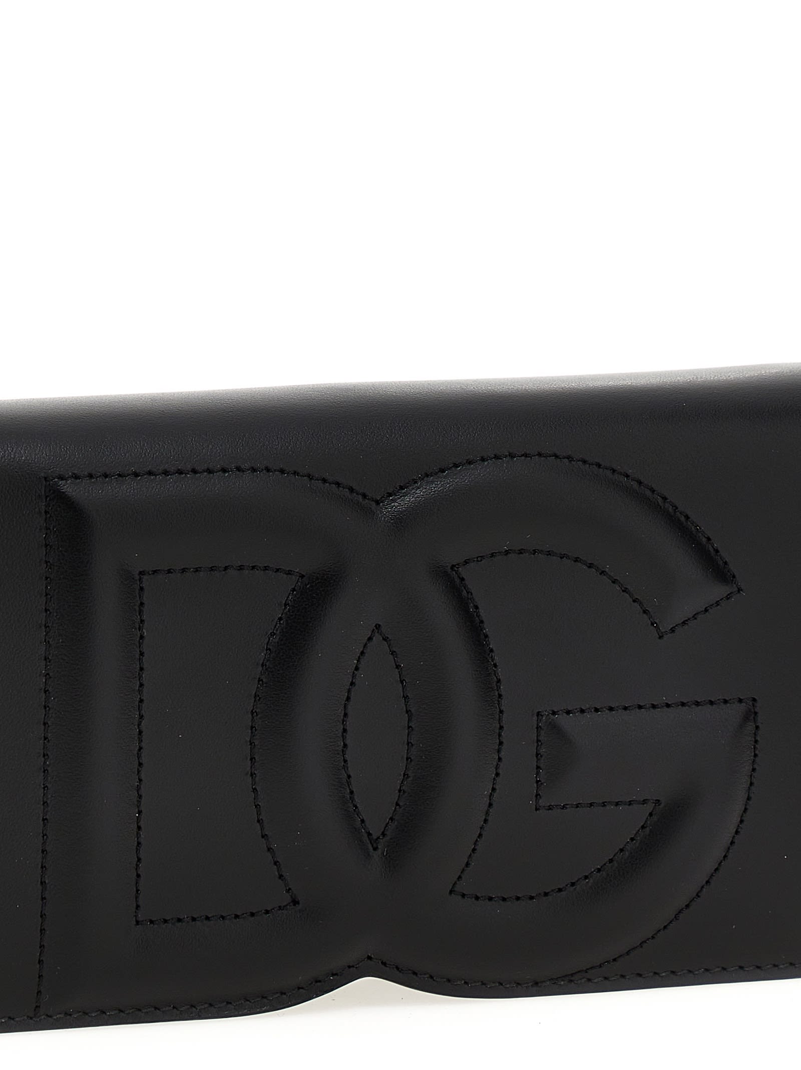 Shop Dolce & Gabbana Logo Smartphone Holder In Black