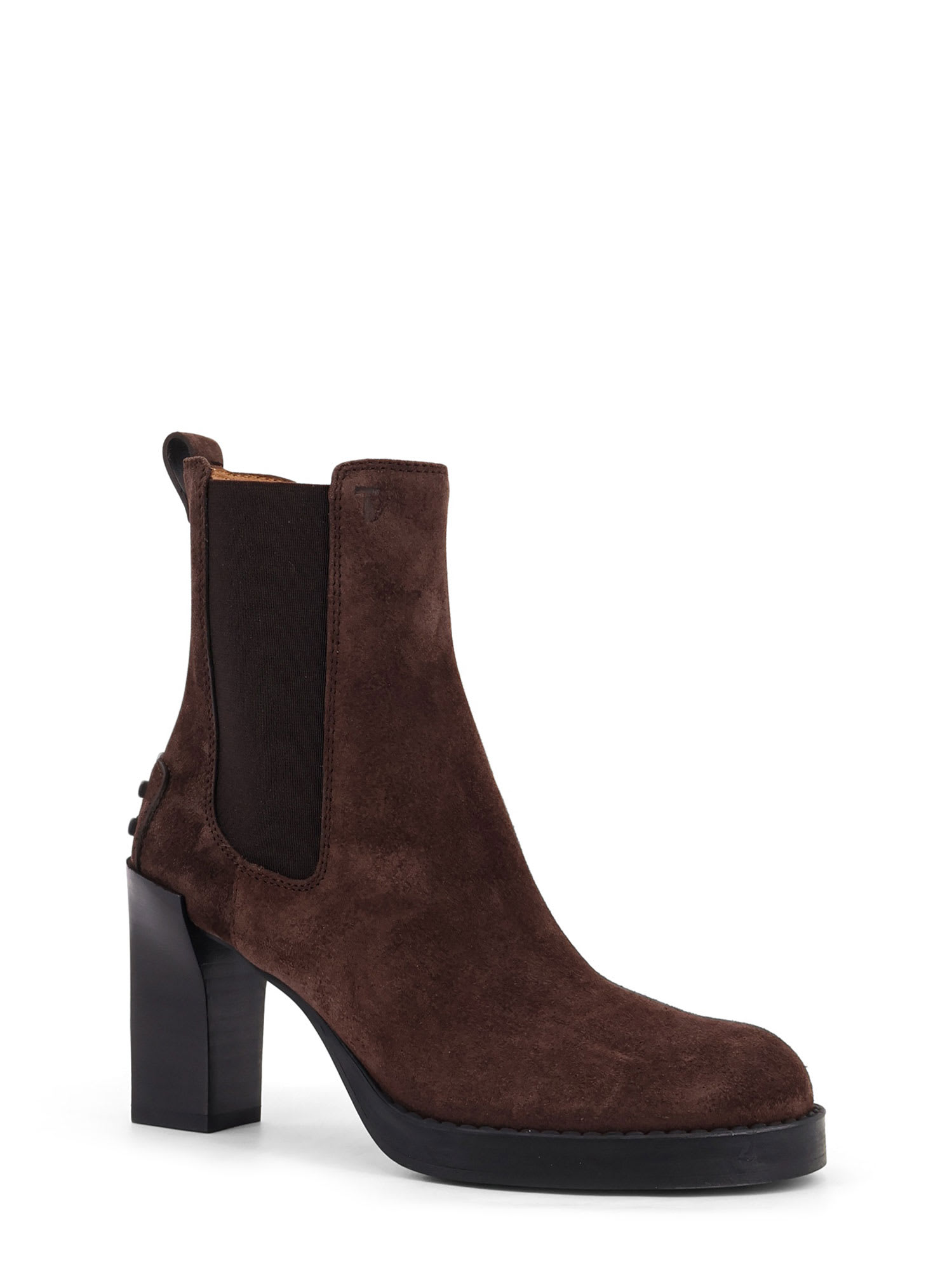 Tod's 80mm Block-heel Suede Boots In Brown