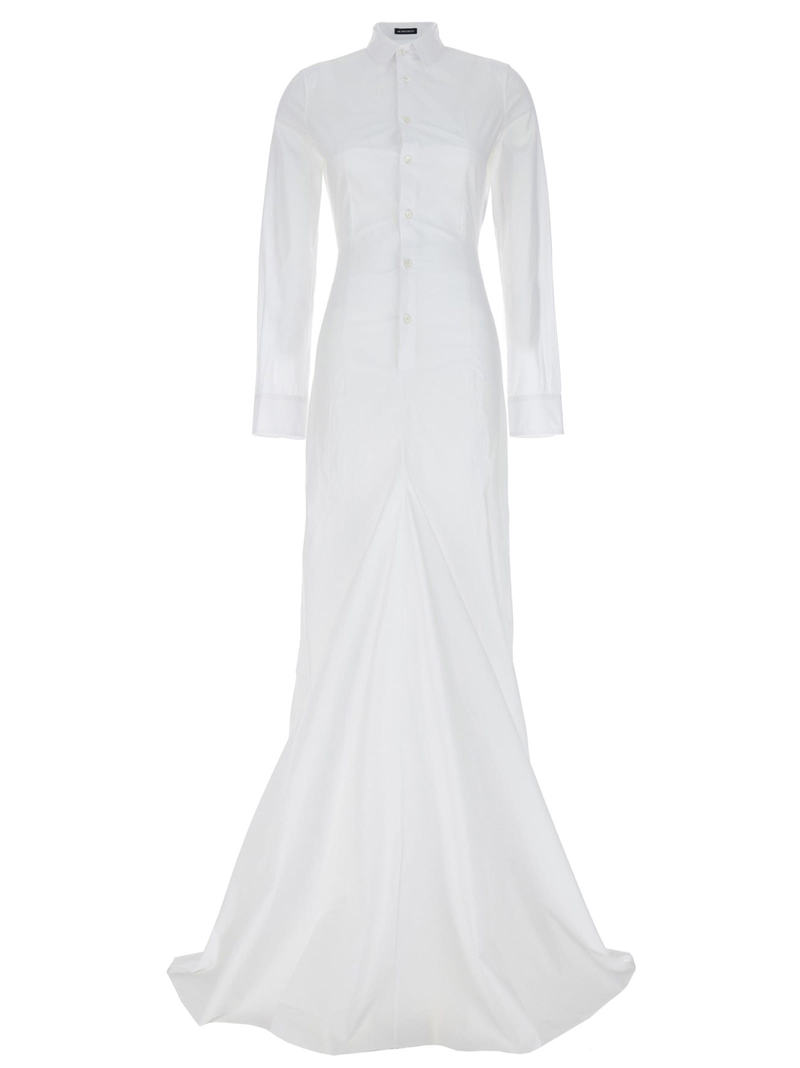Shop Ann Demeulemeester Che Factory Dress In White