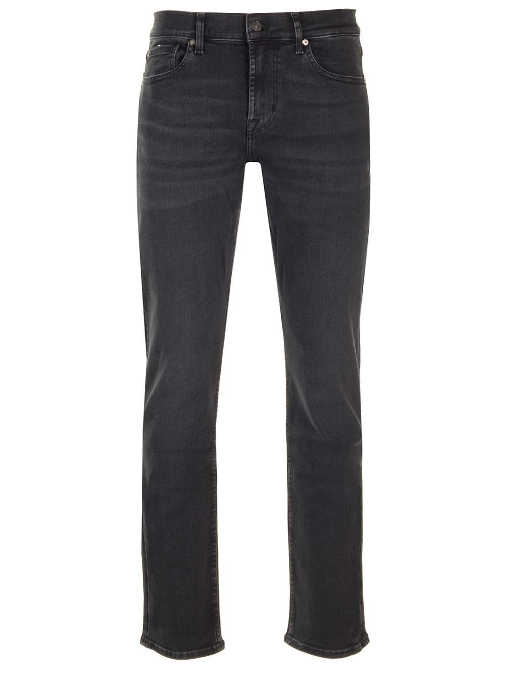 Shop 7 For All Mankind Slimmy Jeans In Black