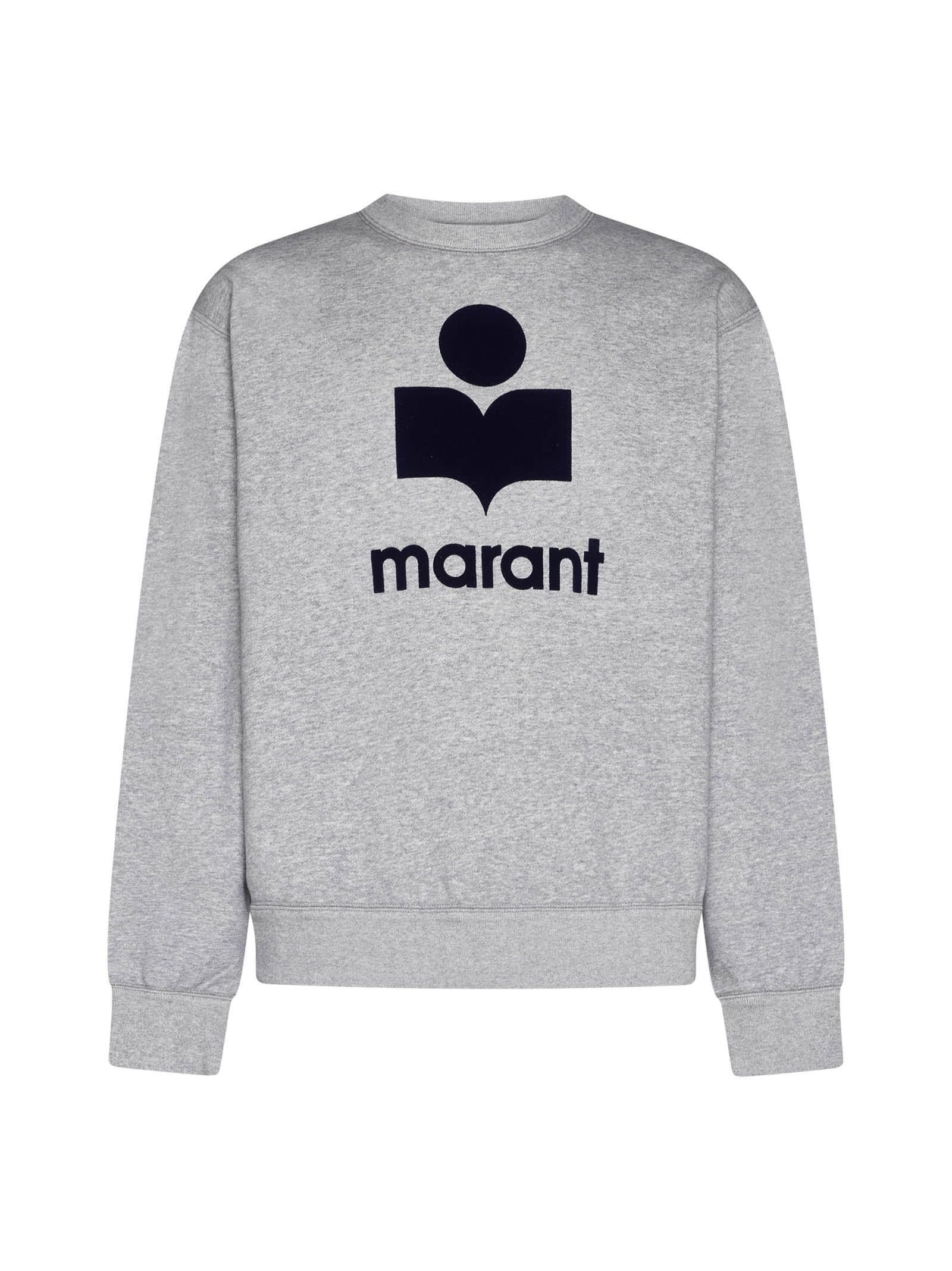 Shop Isabel Marant Sweater In Grey/midnight