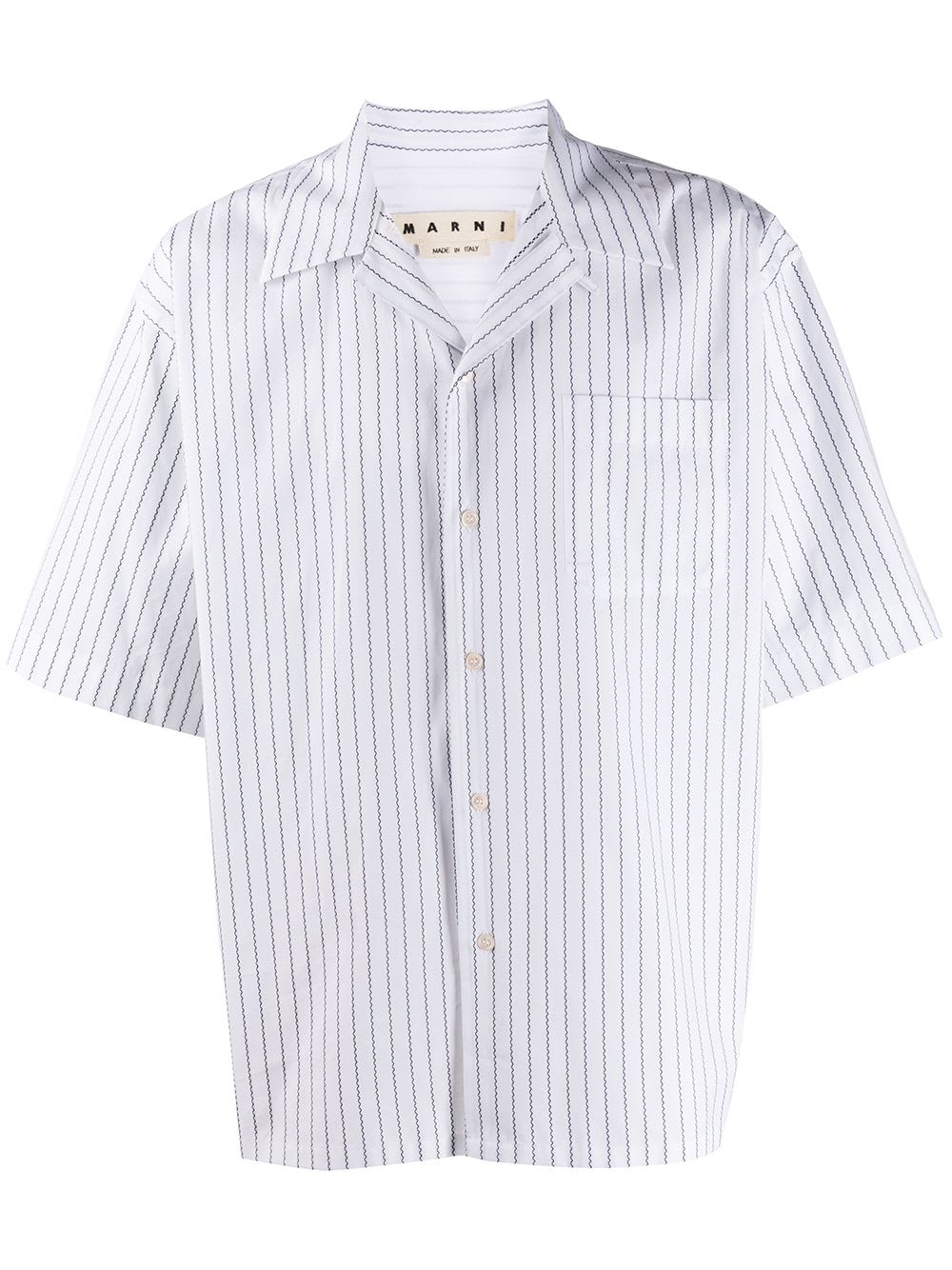 MARNI ZIG ZAG STRIPED SHIRT,11251319