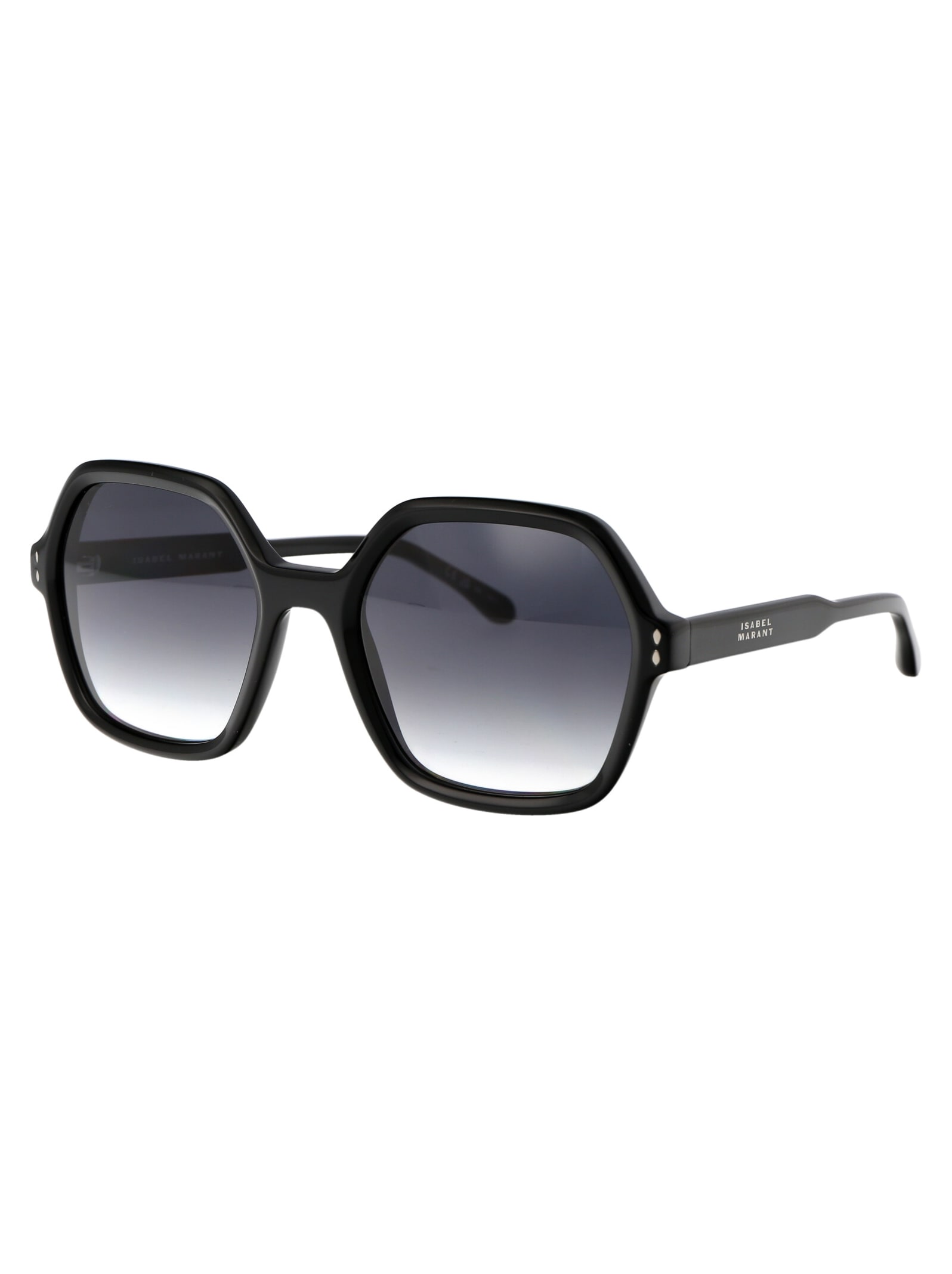 Isabel Marant Black Acetate Sunglasses In Black