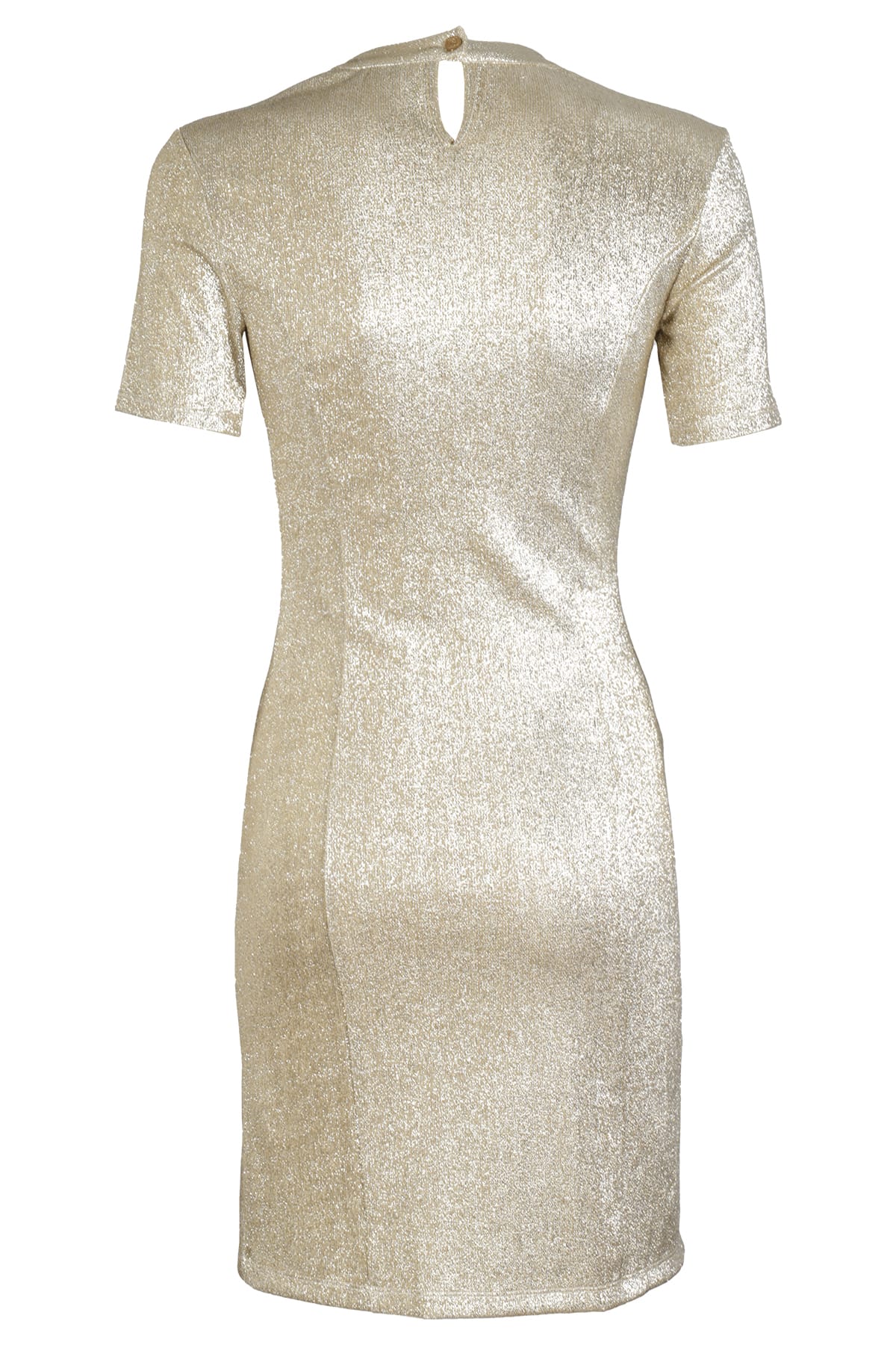 Shop Rabanne Robe In Silver Gold