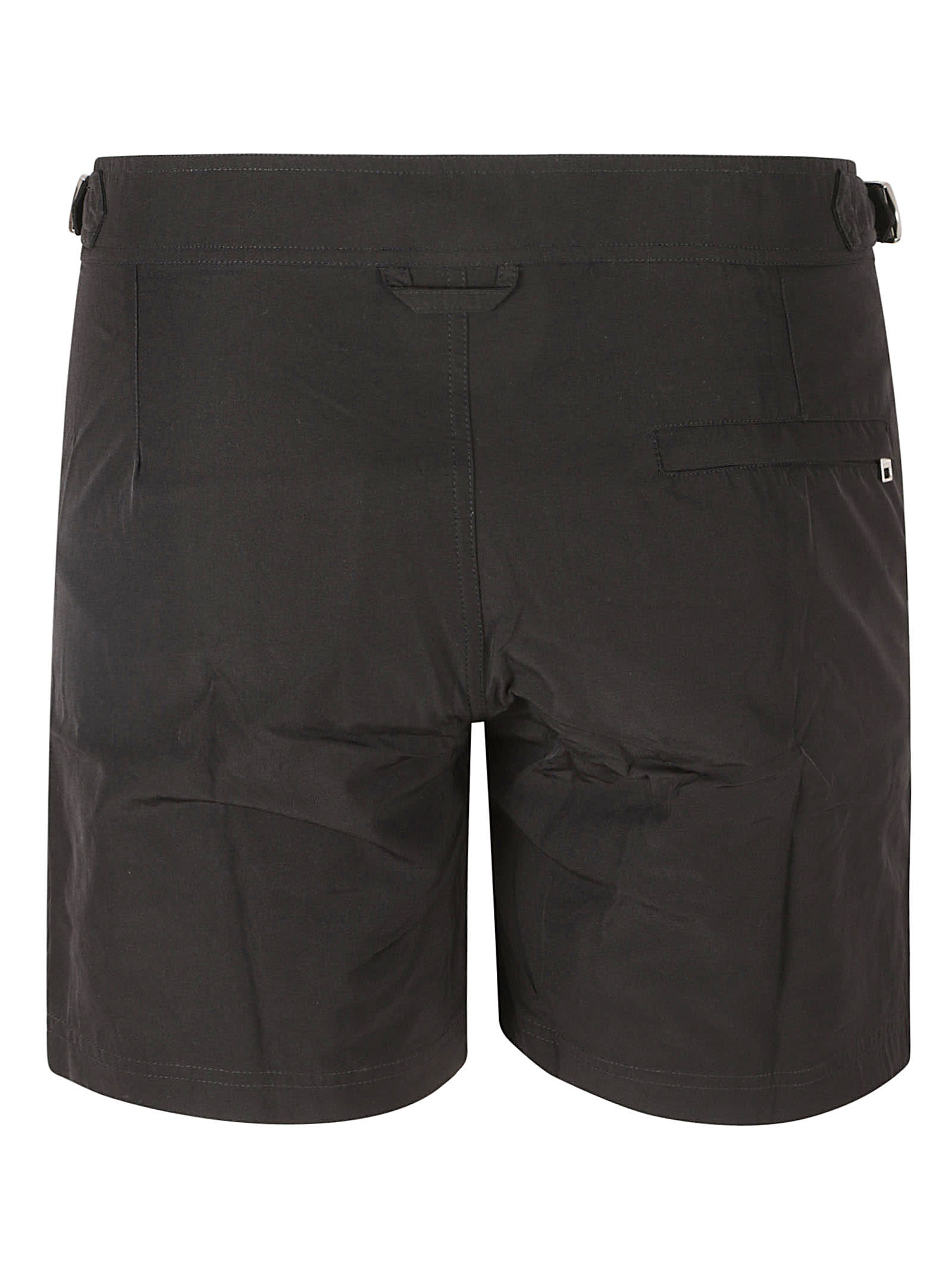 Shop Alexander Mcqueen Logo Fitted Shorts In Black/gold