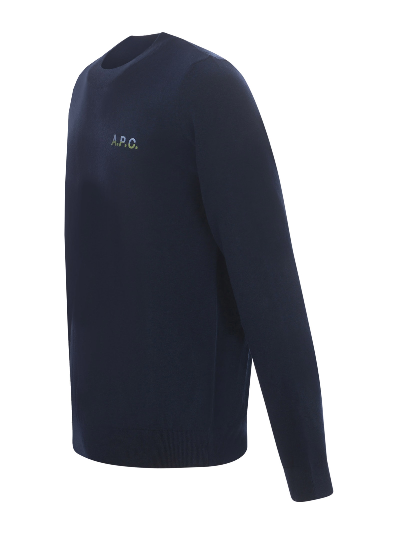 Shop Apc Sweater A.p.c. Alois In Cotton In Blue