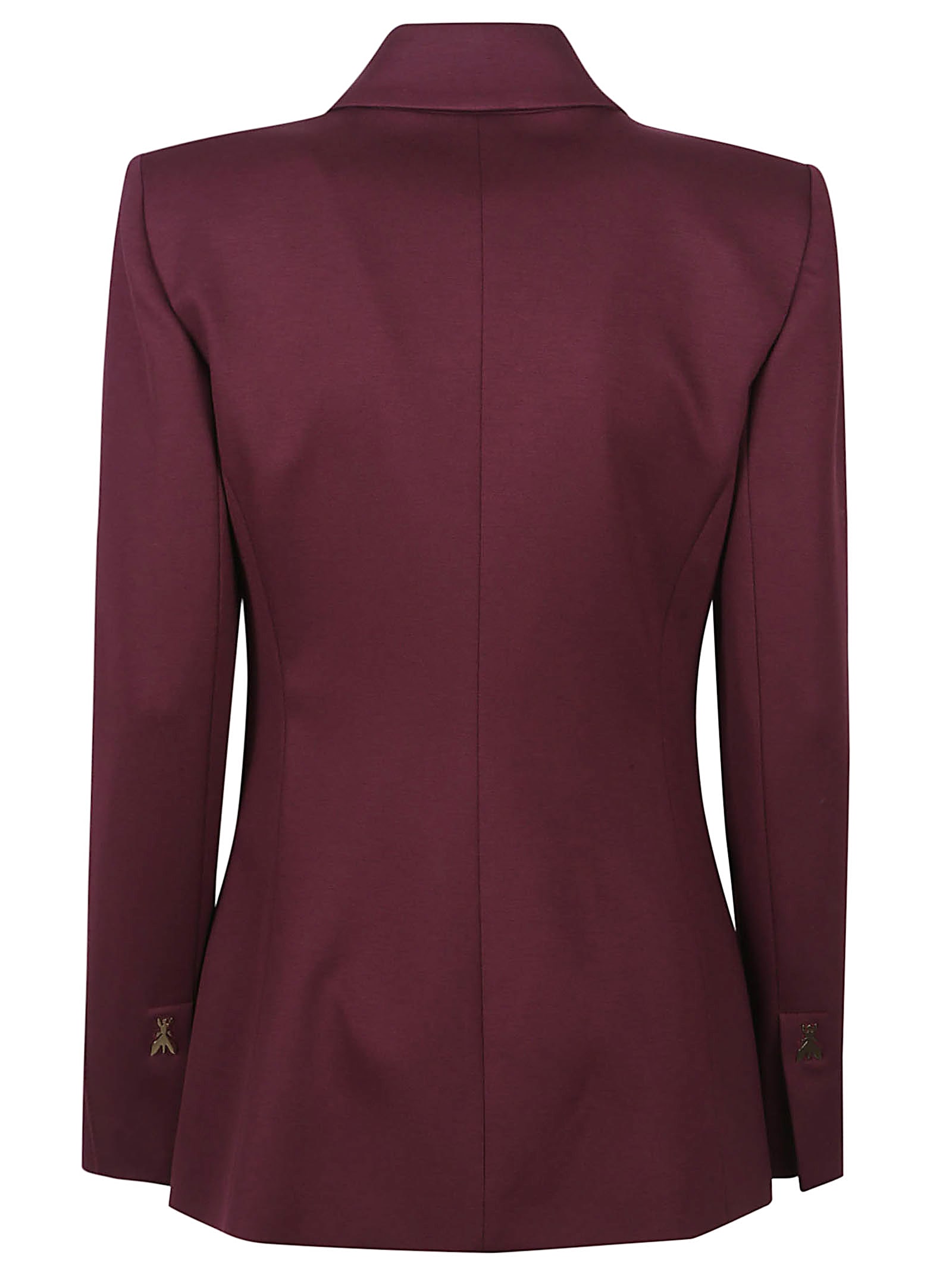 Patrizia Pepe Double Breasted Jacket In Purple