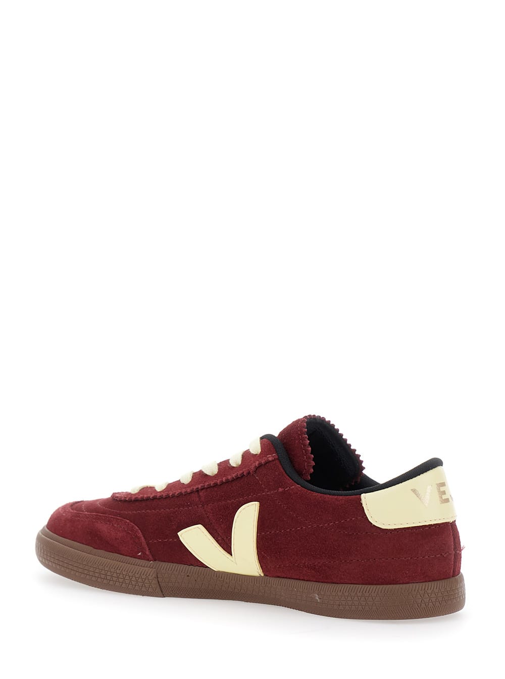Veja Panenka Bordeaux Low Top Sneakers With Logo Patch On The Side And Contrasting Heel With Logo Letteri In Burgundy