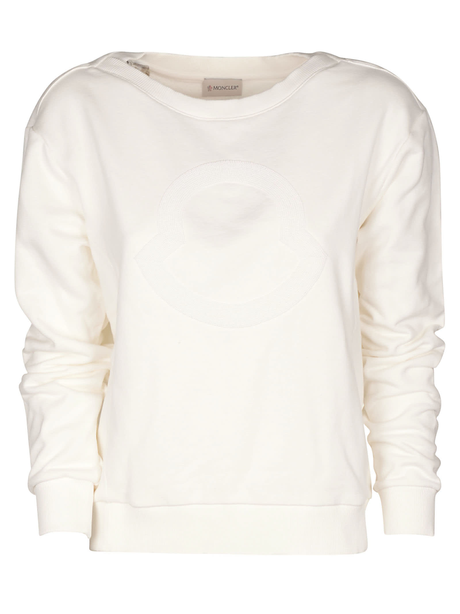 moncler white sweatshirt