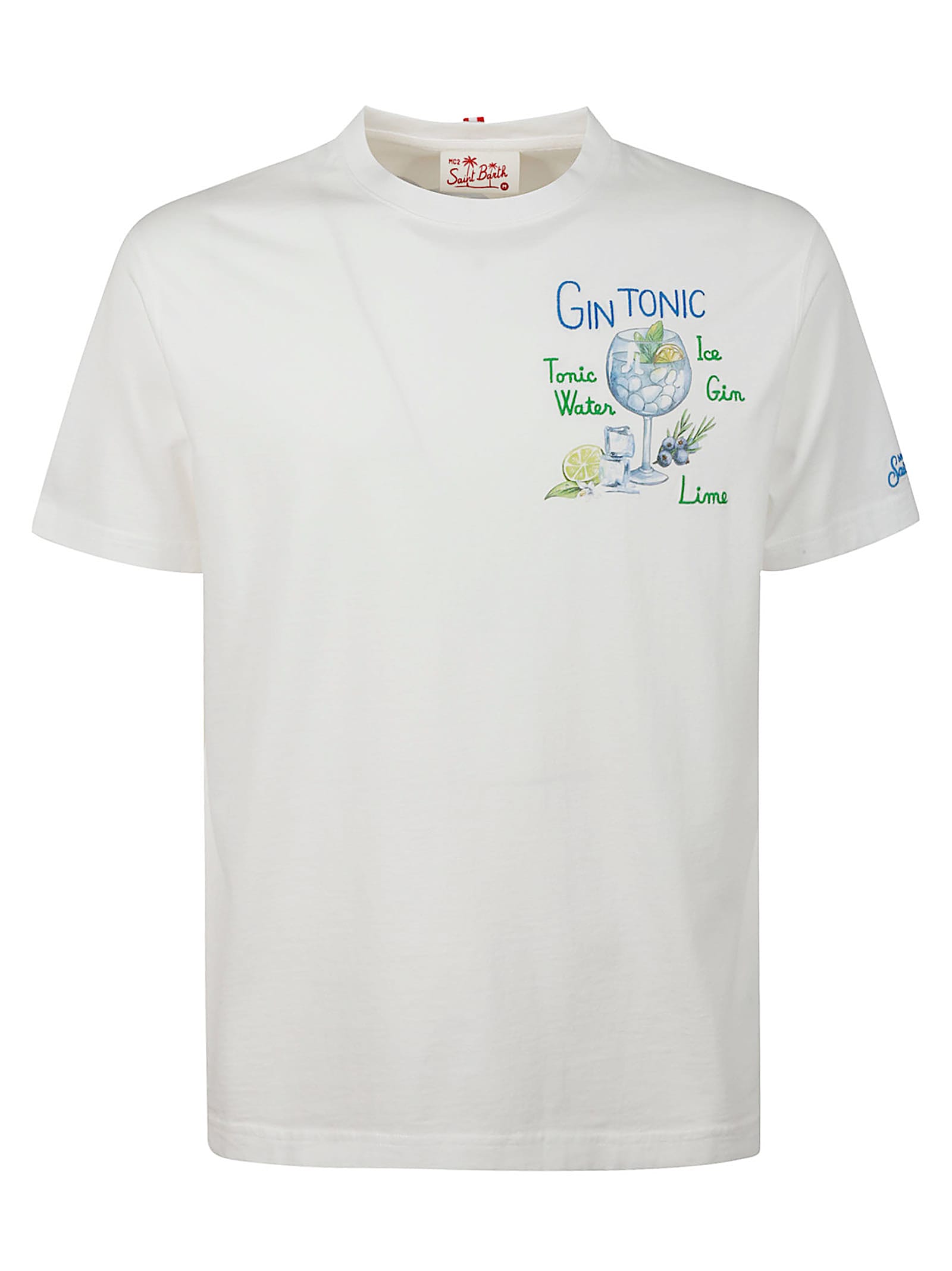 Mc2 Saint Barth Tshirt Man In White