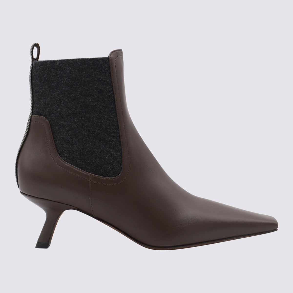 Shop Brunello Cucinelli Brown Leather Boots