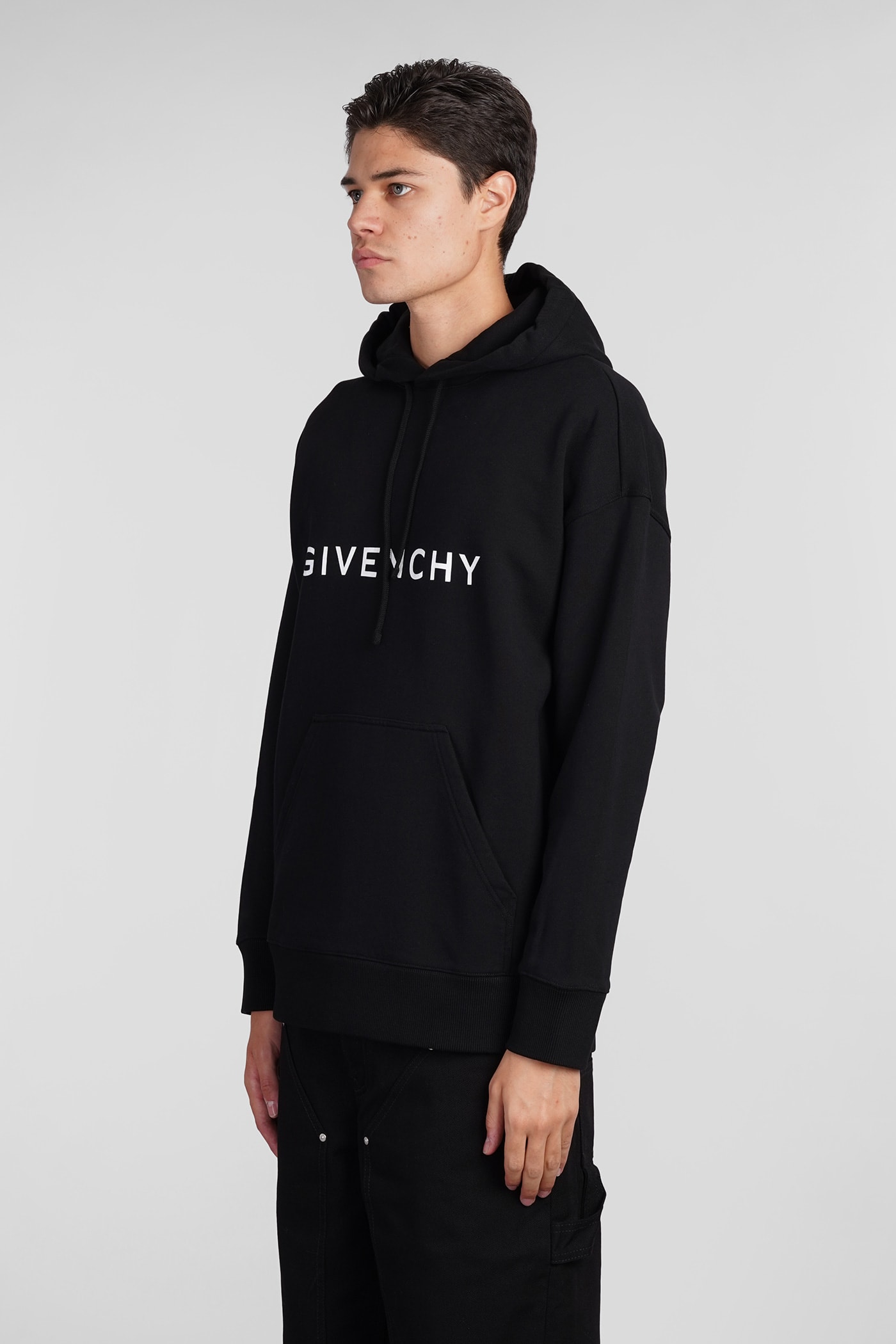 Shop Givenchy Sweatshirt In Black Cotton