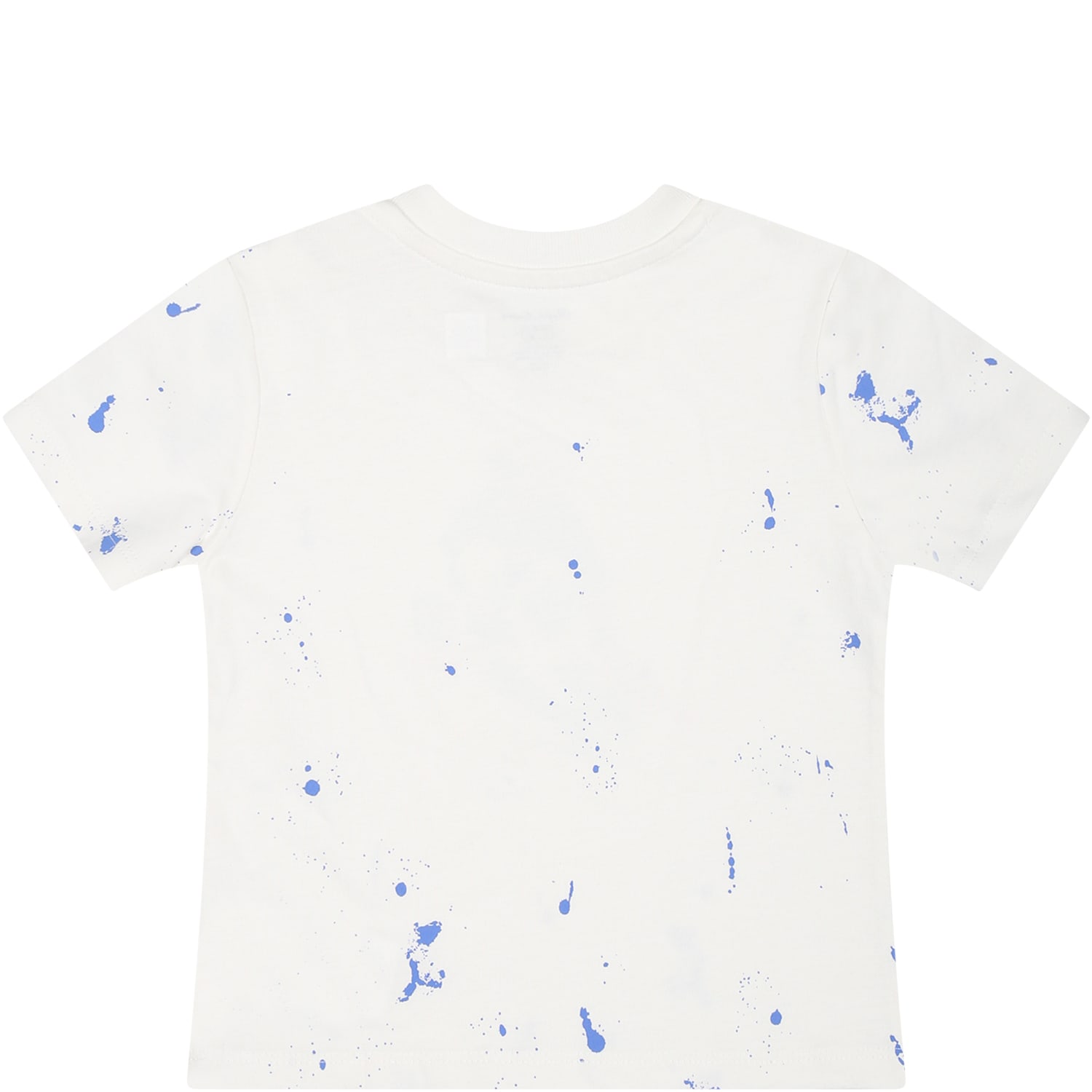 Shop Ralph Lauren White T-shirt For Baby Boy With Polo Bear