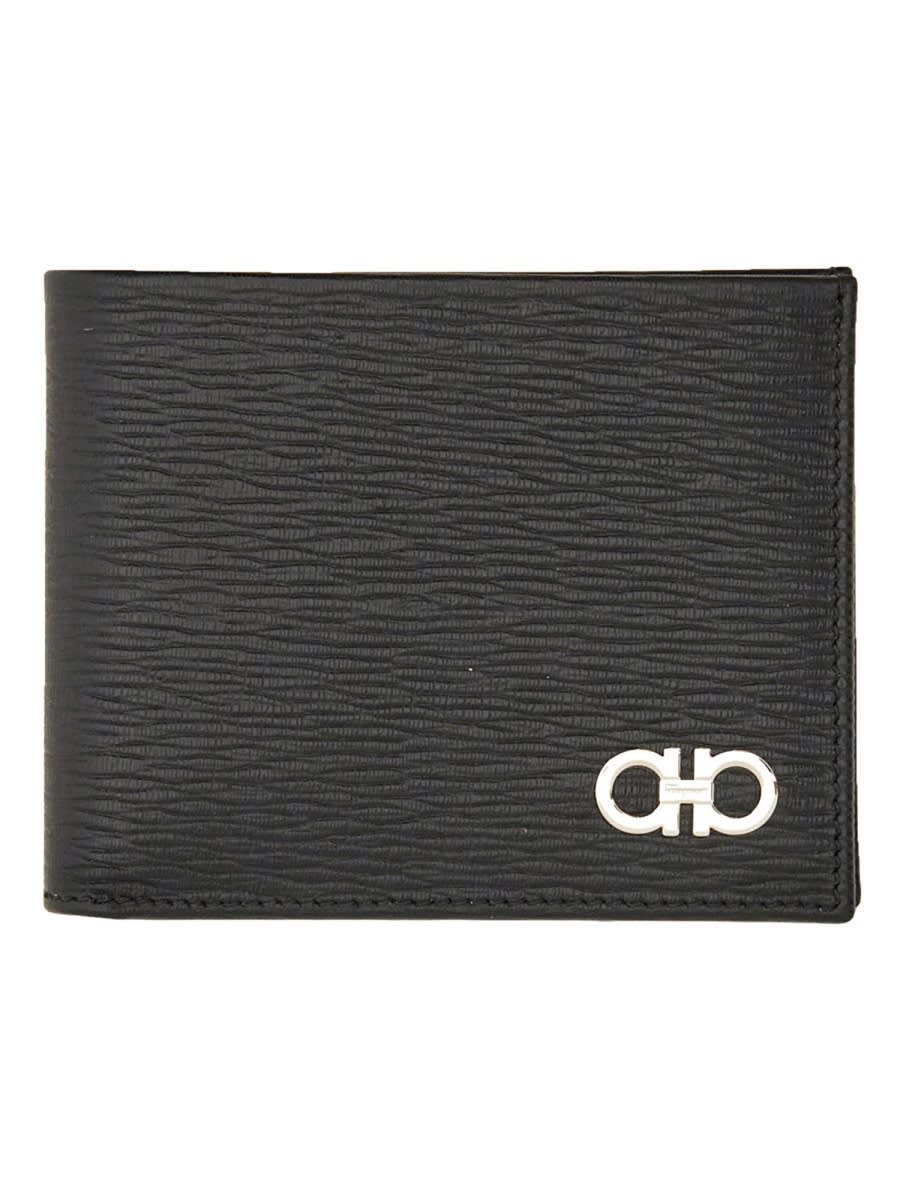 Shop Ferragamo Hooks Wallet In Black