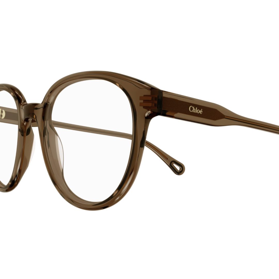 Chloé Ch0127o002 Brown Brown Transpare In Black