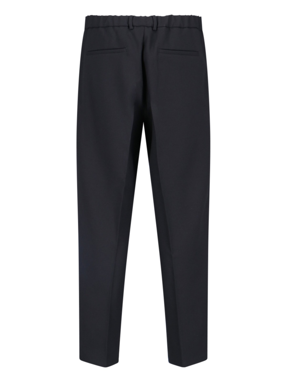 Shop Jil Sander Straight Pants In Nero