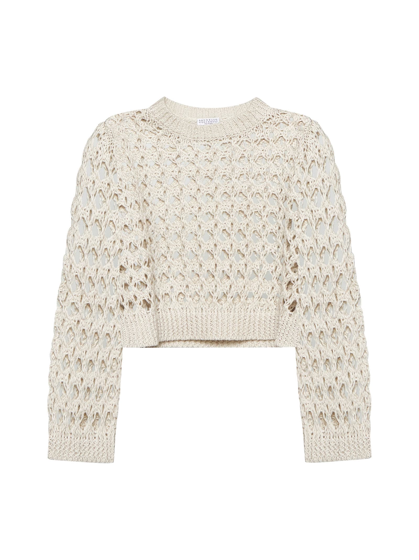 Shop Brunello Cucinelli Sweater In Ivory