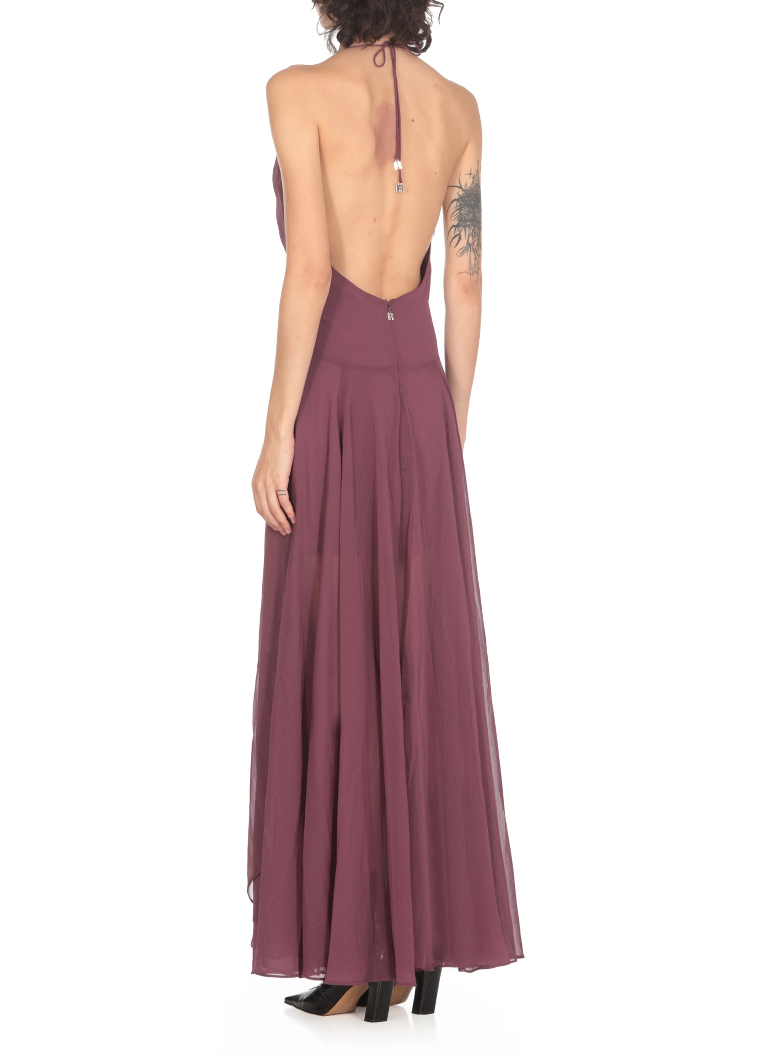 Shop Rotate Birger Christensen Chiffon Dress In Purple