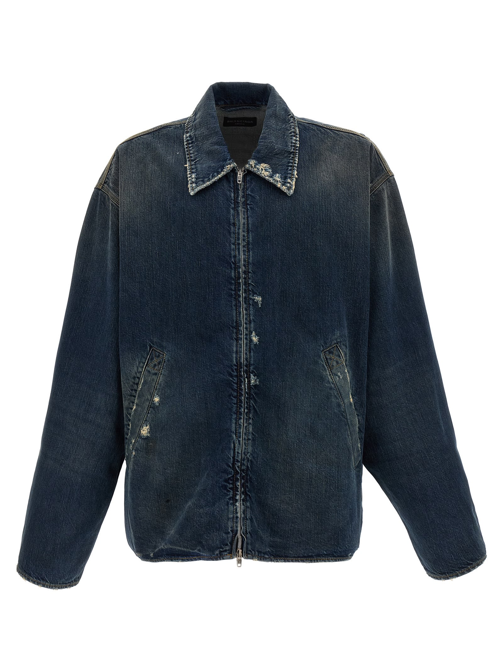 Denim Jacket With Used Effect