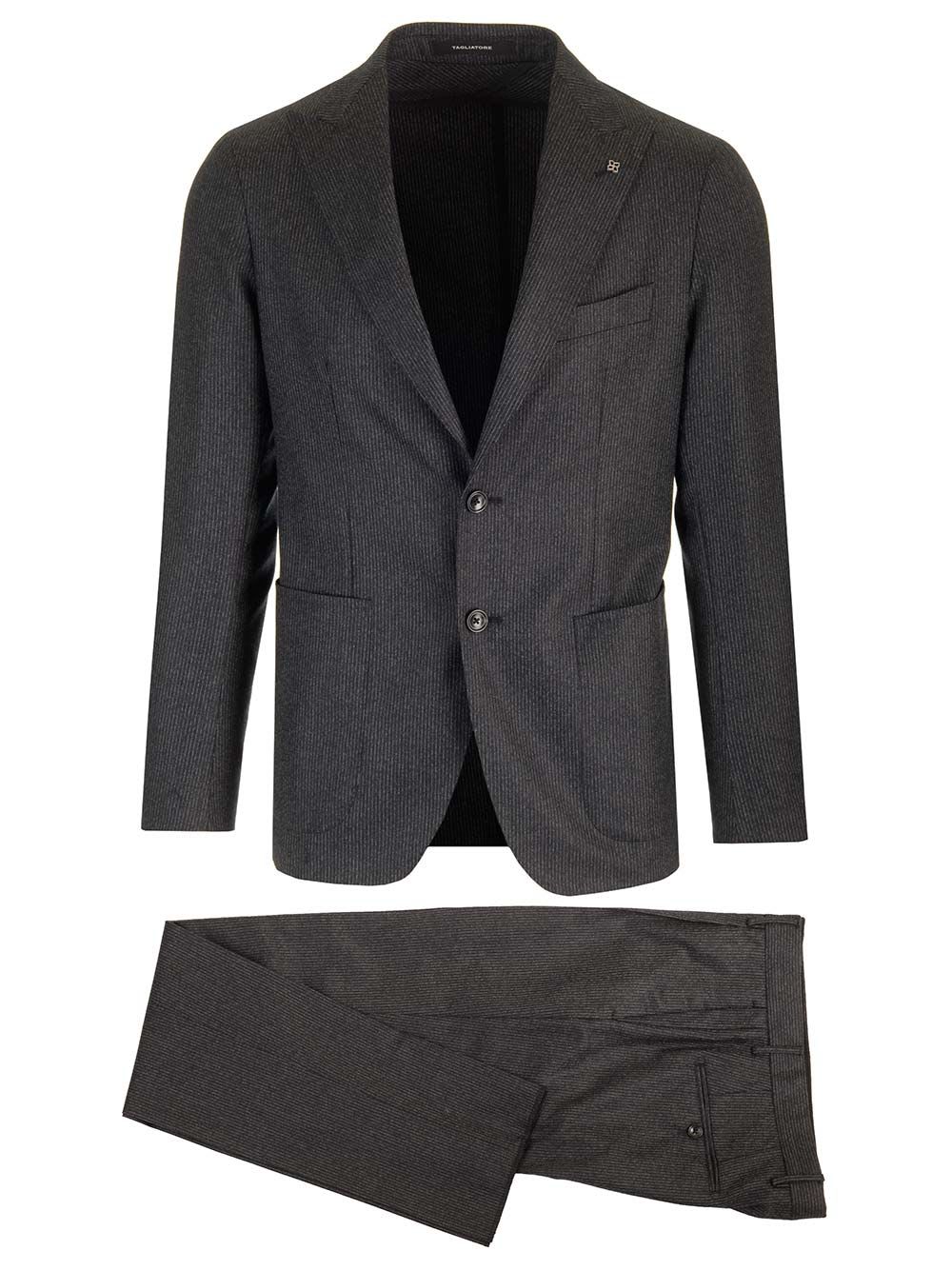 Shop Tagliatore Montecarlo Suit In Grey