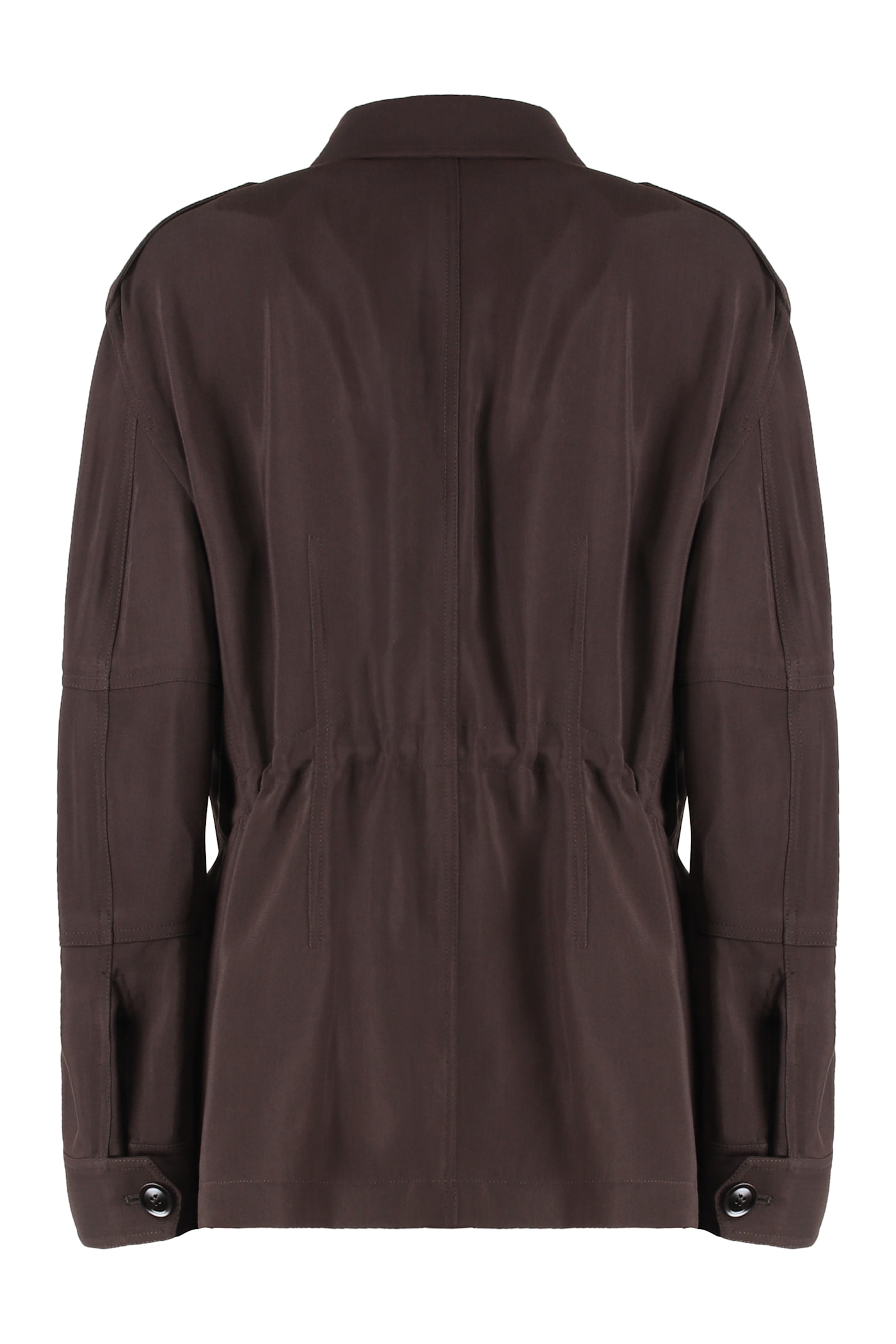 Tom Ford Wool Blend Jacket In Brown