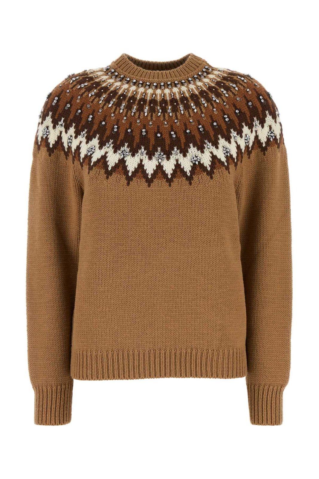 Norwegian Jacquard Knit Sweater