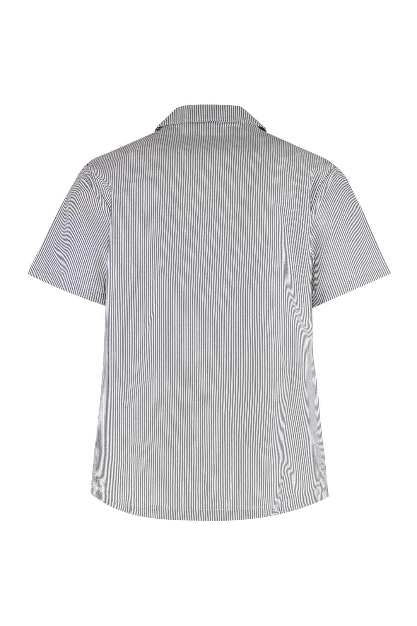 Hugo Boss Boss Technical Fabric Shirt In Gray